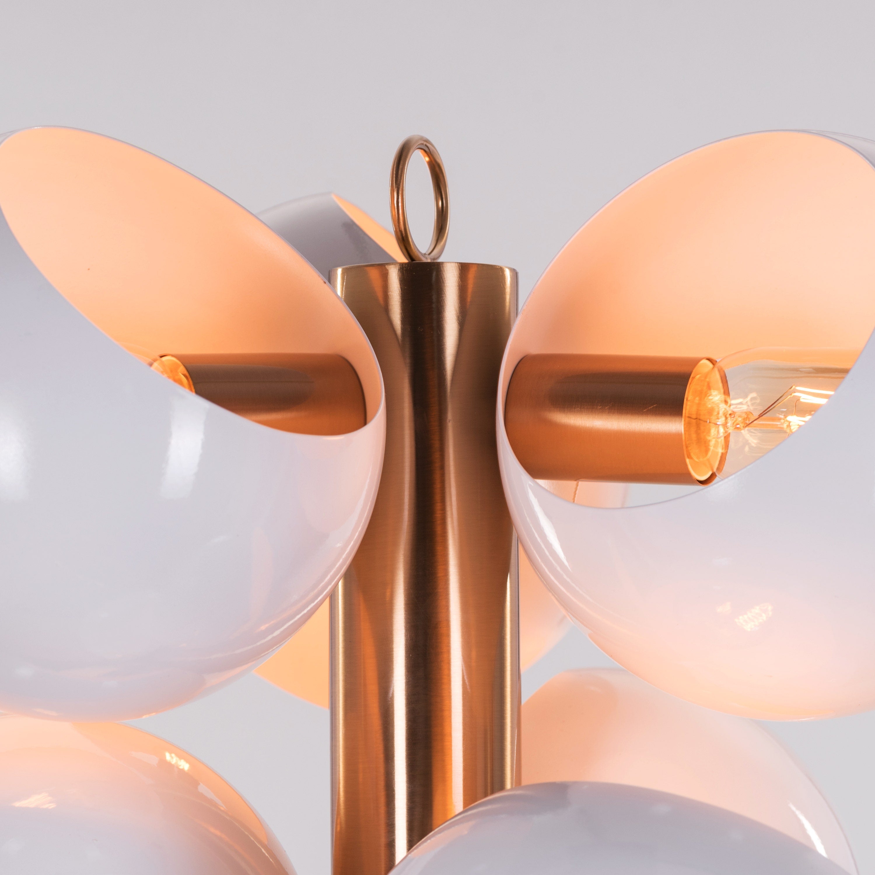 Greek To Me (Gold, White) Floor Lamp