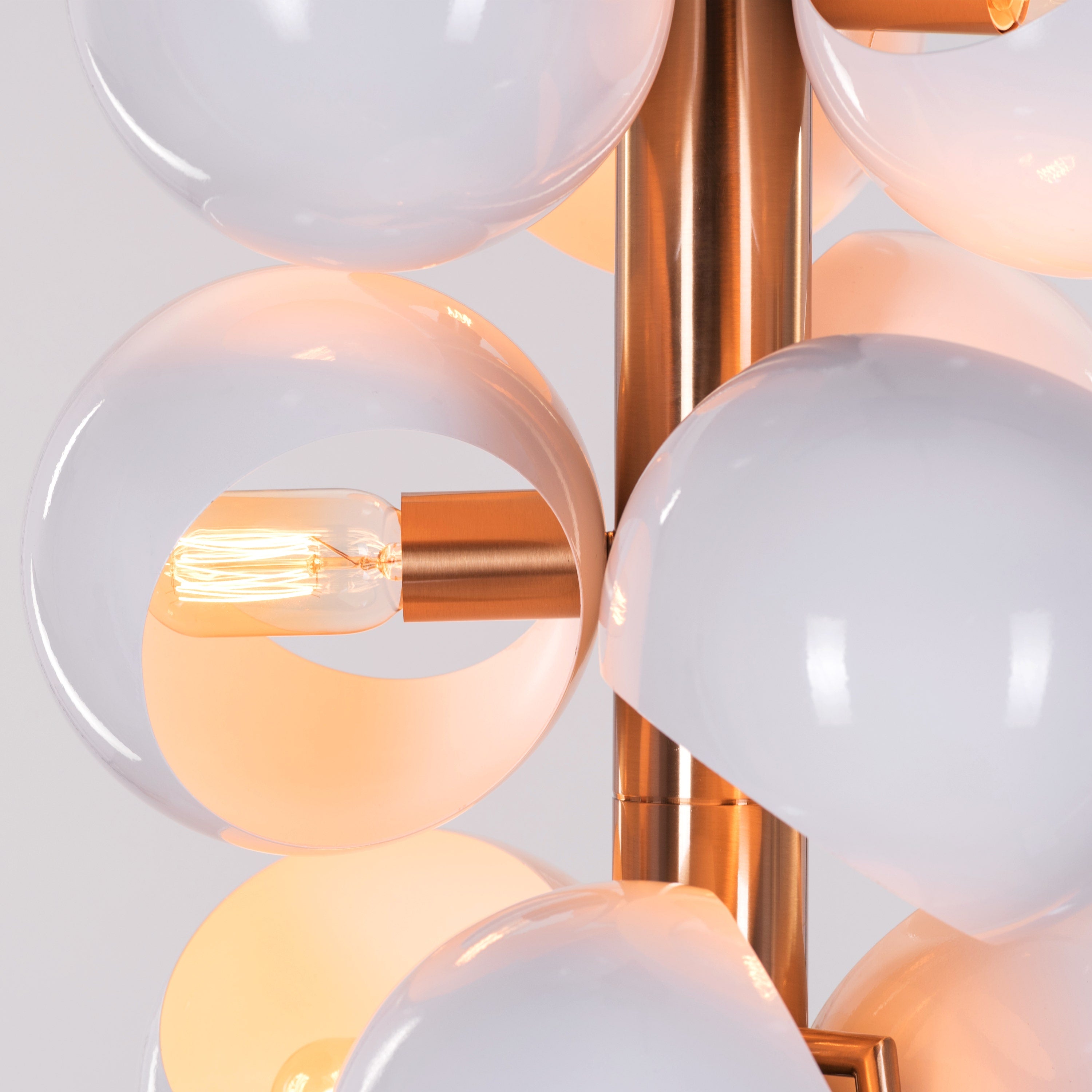 Greek To Me (Gold, White) Floor Lamp