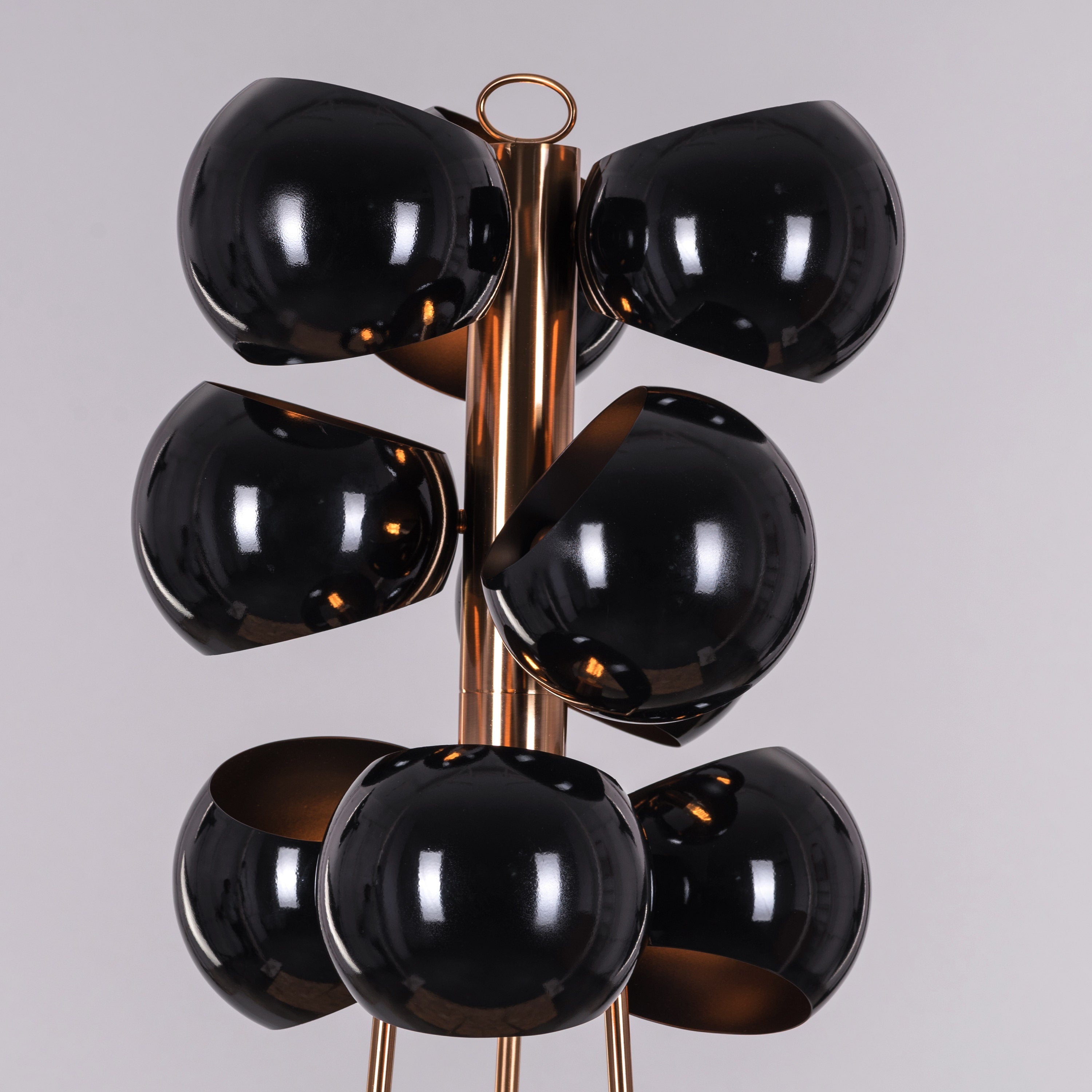 Greek To Me (Gold, Black) Floor Lamp