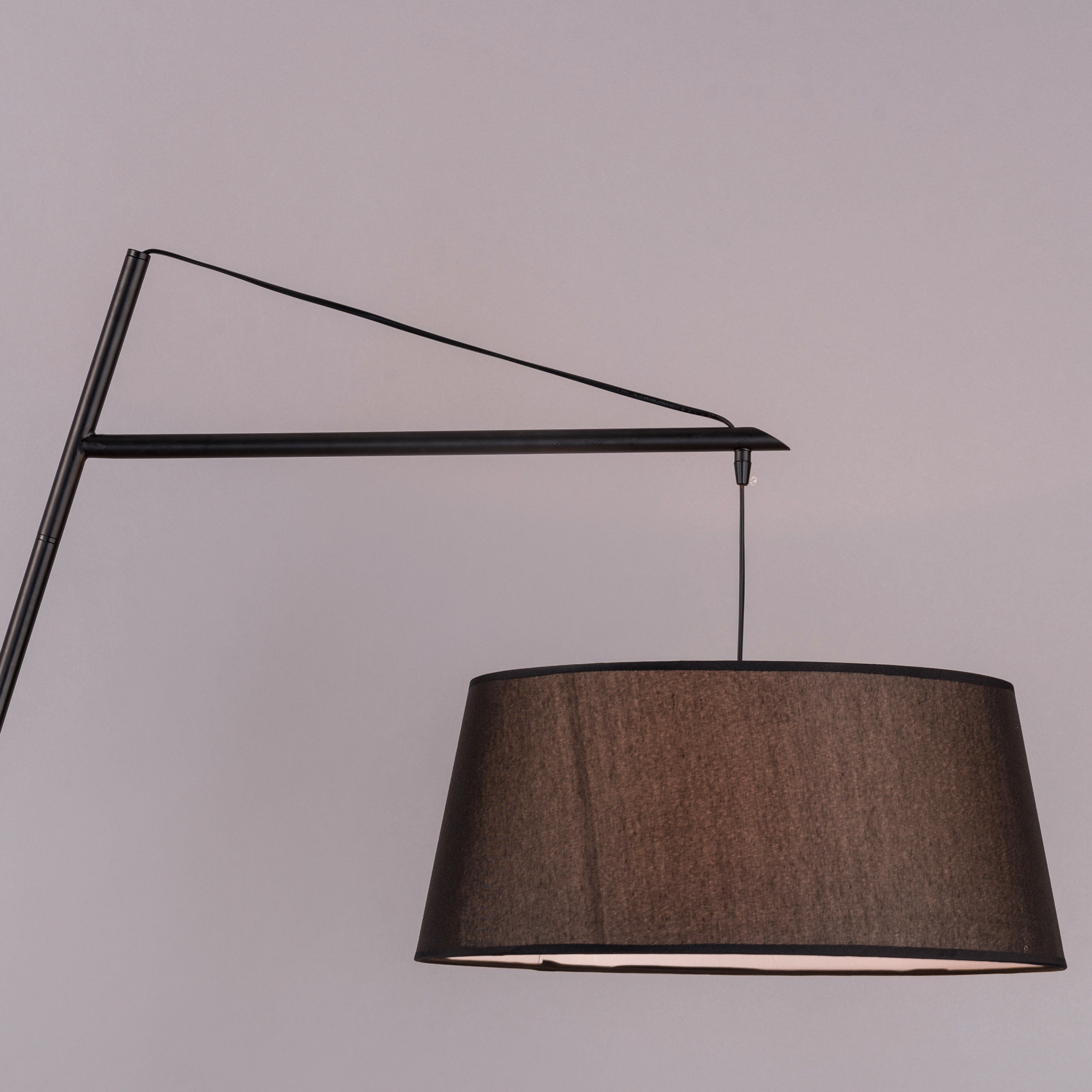 It's A Wrap (Black) Marble Floor Lamp