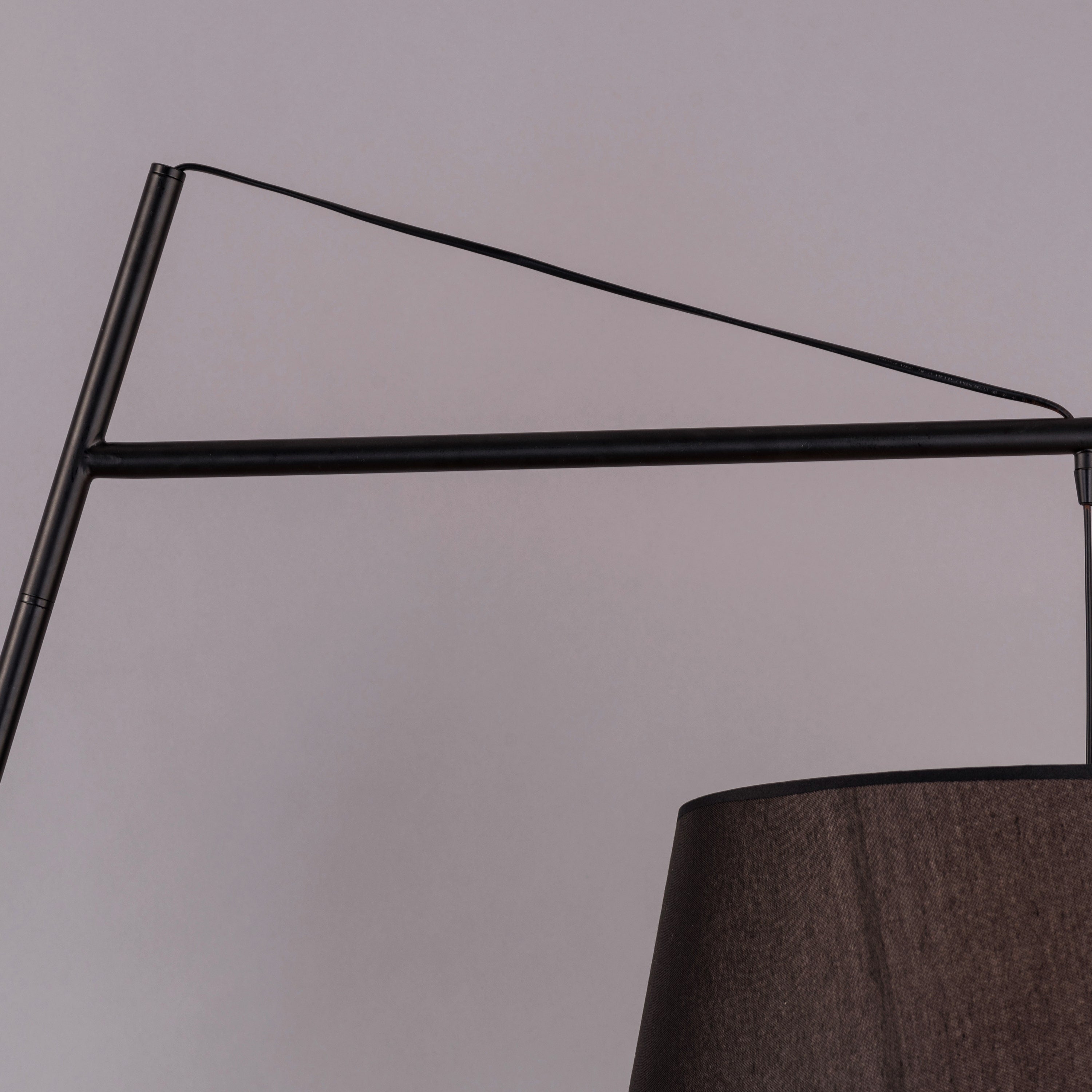 It's A Wrap (Black) Marble Floor Lamp