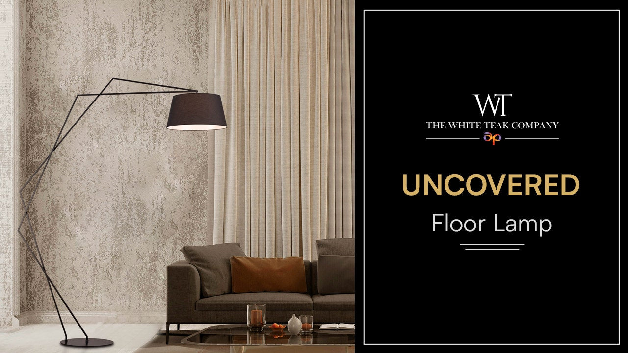 Uncovered (Black) Floor Lamp