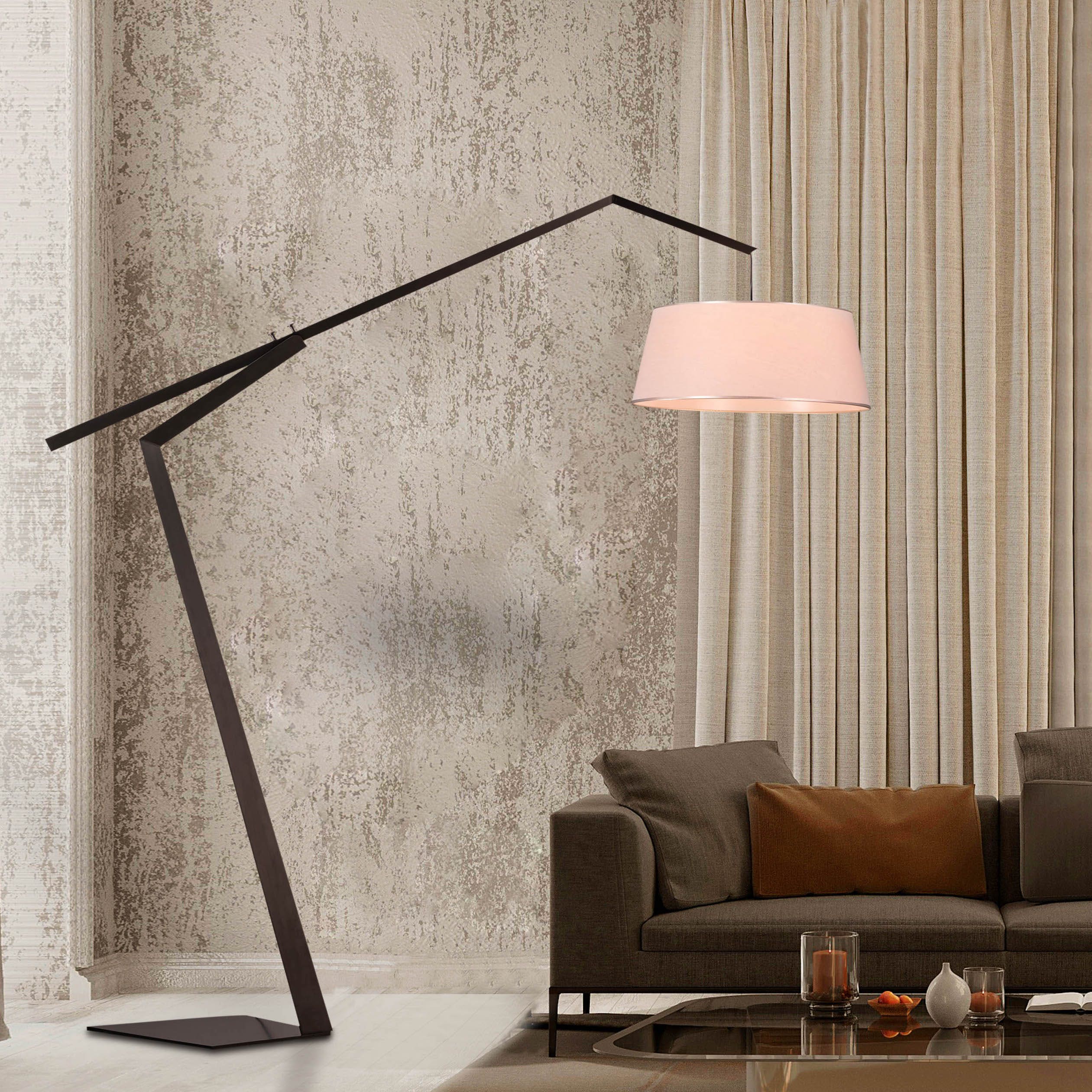 Style Goals (Black) Fabric Floor Lamp