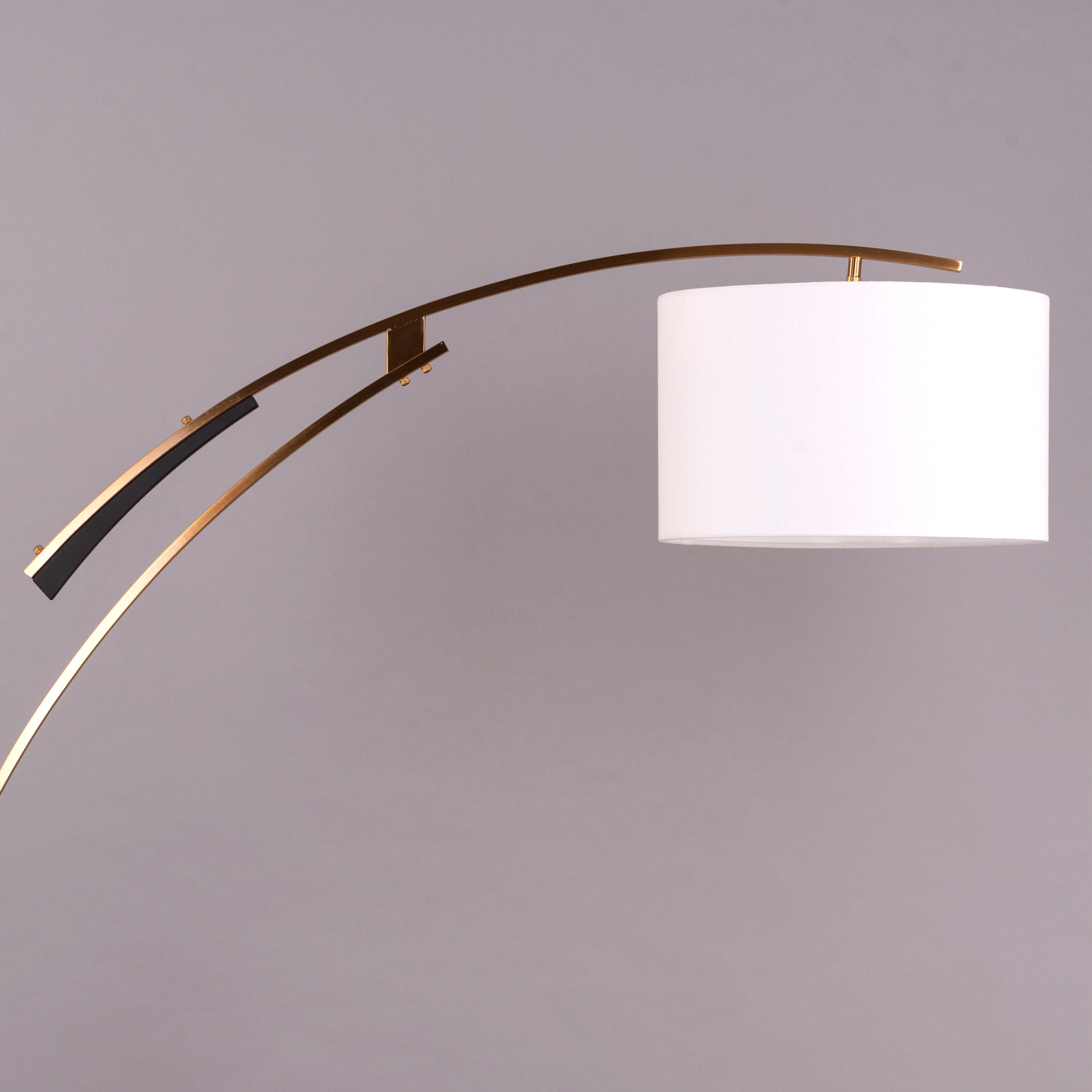 Direct Flight (Black, Gold) Floor Lamp