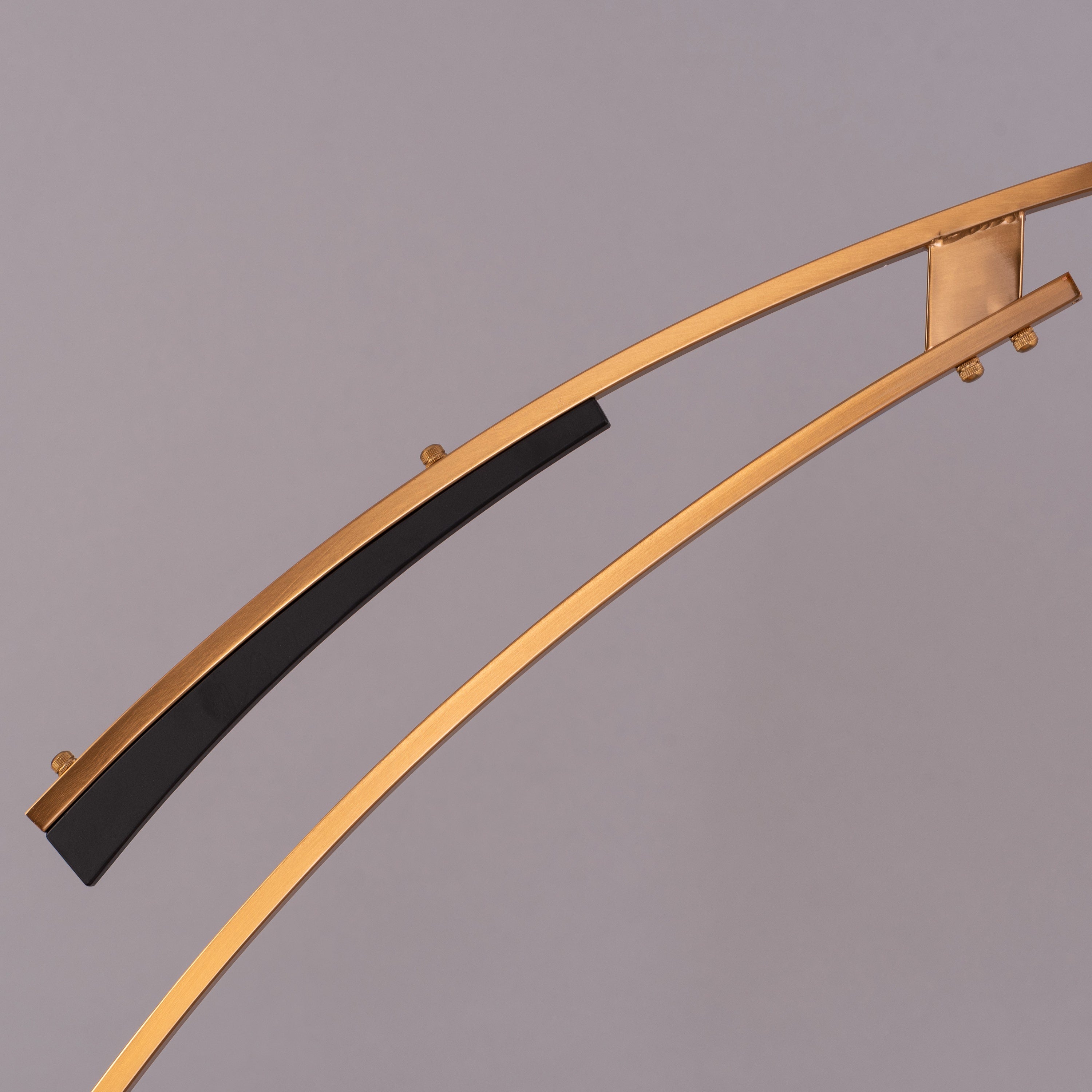 Direct Flight (Black, Gold) Floor Lamp