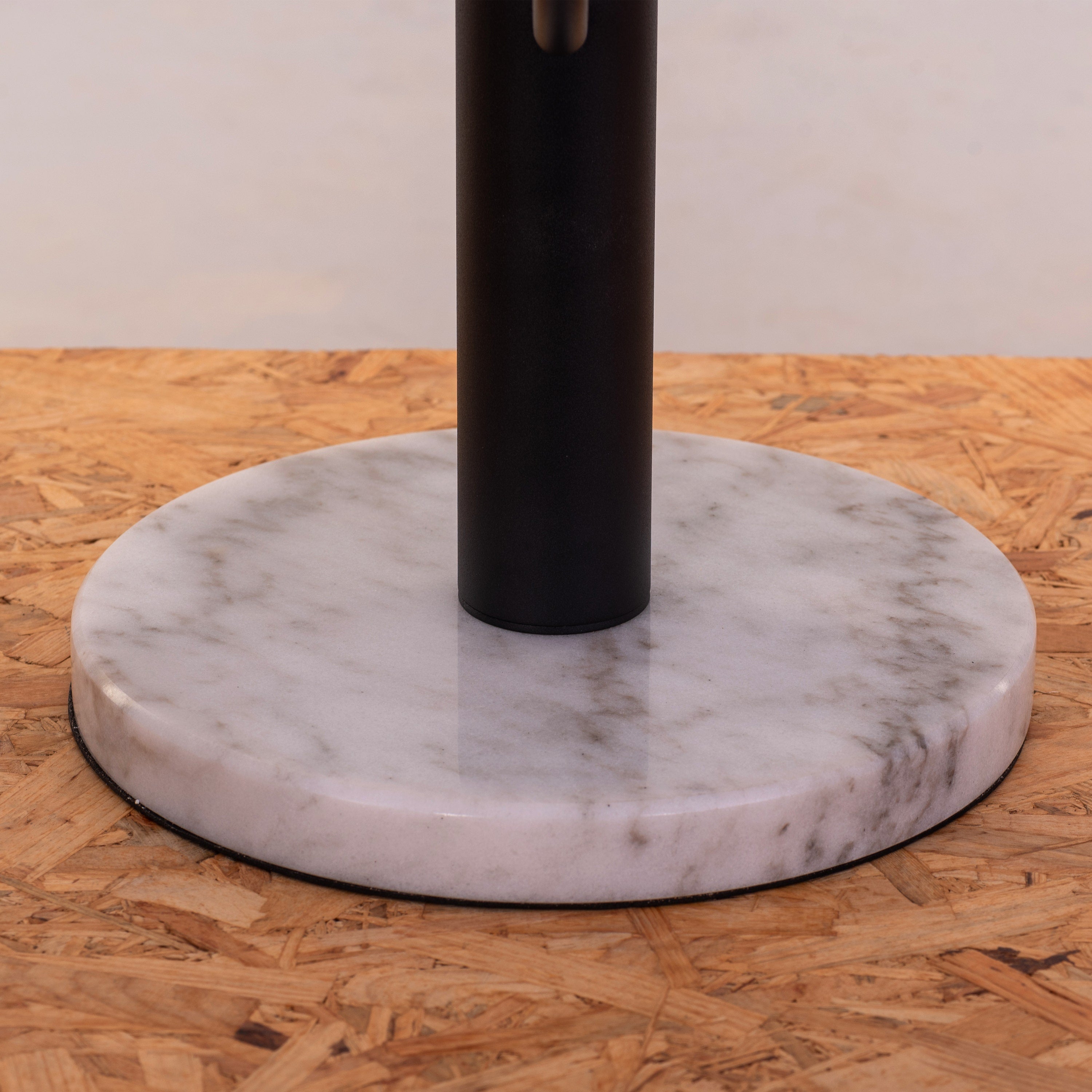 Face The Music (Gold, Black) Marble Floor Lamp