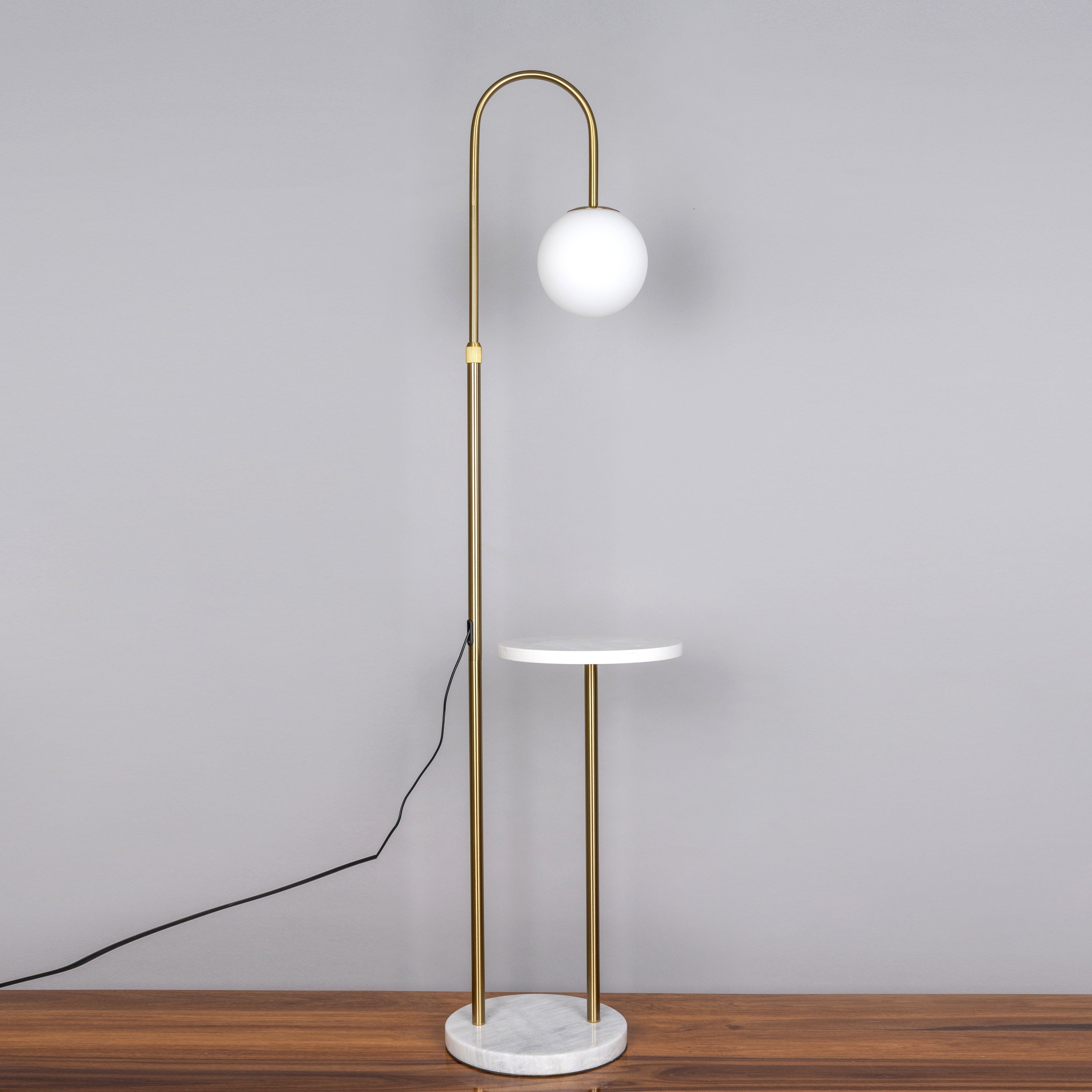 Take A Trip (Gold) Marble Floor Lamp