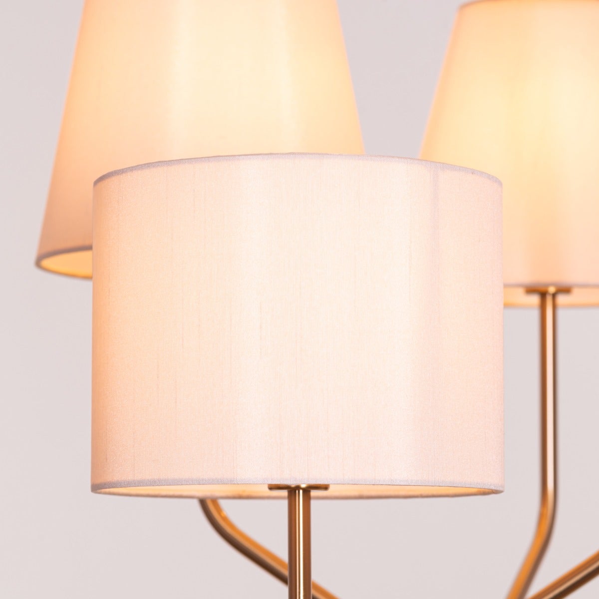 News Is Everywhere (Gold, Beige) Marble Floor Lamp