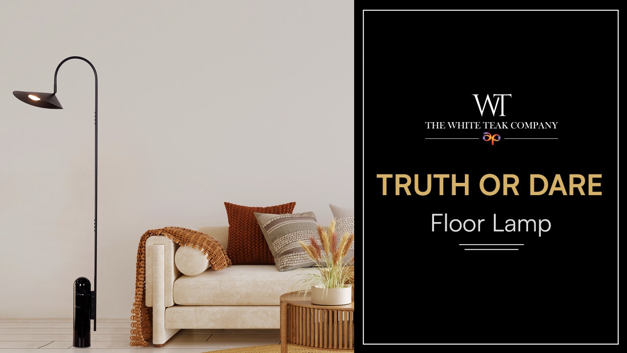 Truth Or Dare (Black) Marble Floor Lamp