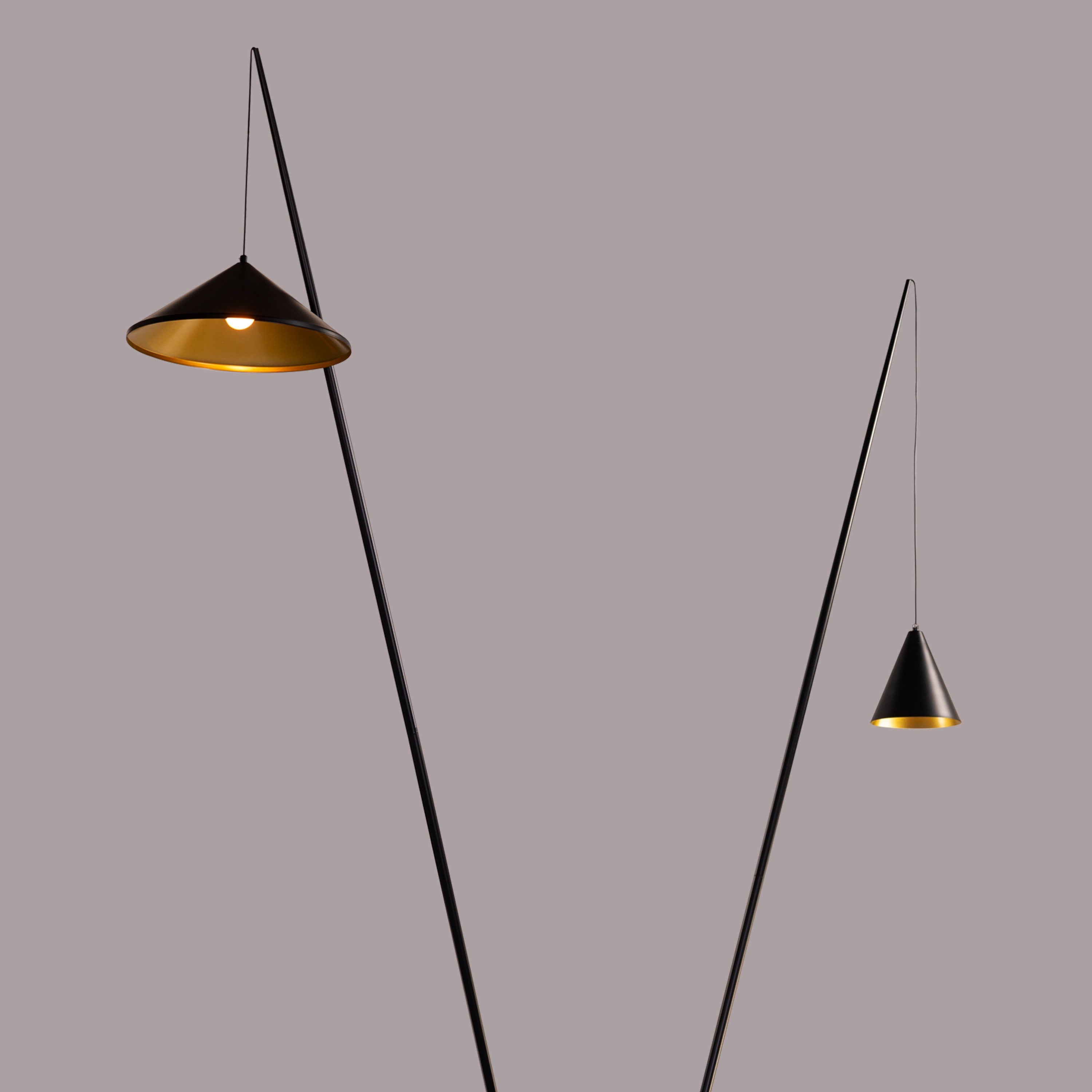 Around The Fire (Black) Floor Lamp