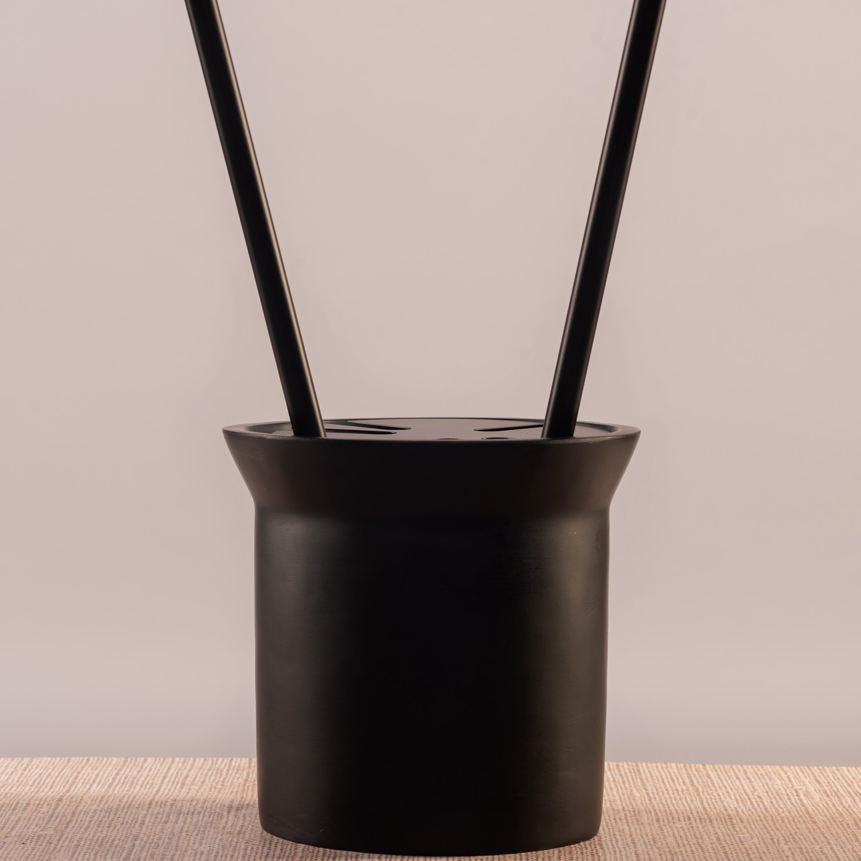 Around The Fire (Black) Floor Lamp