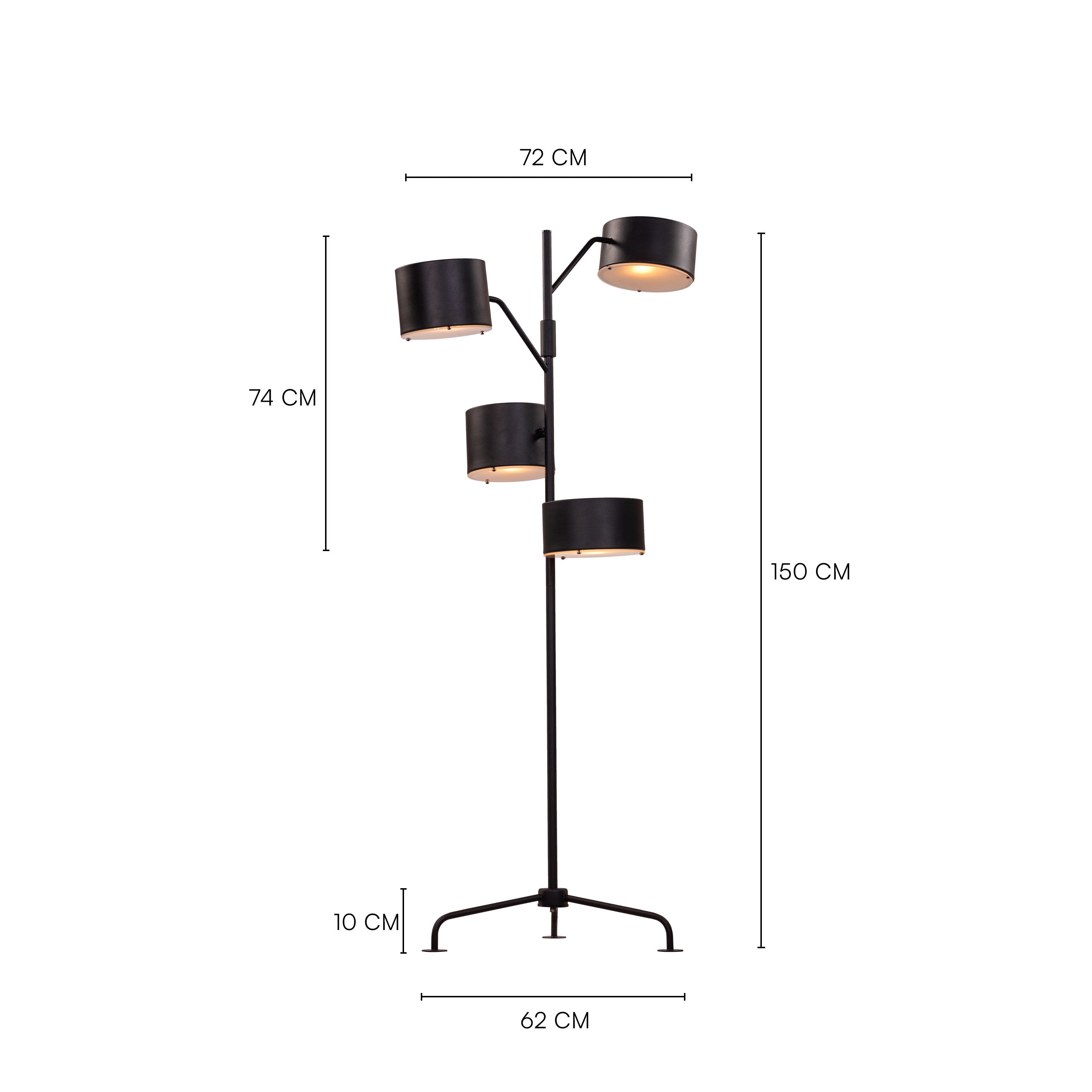 Rapture (Black) Floor Lamp