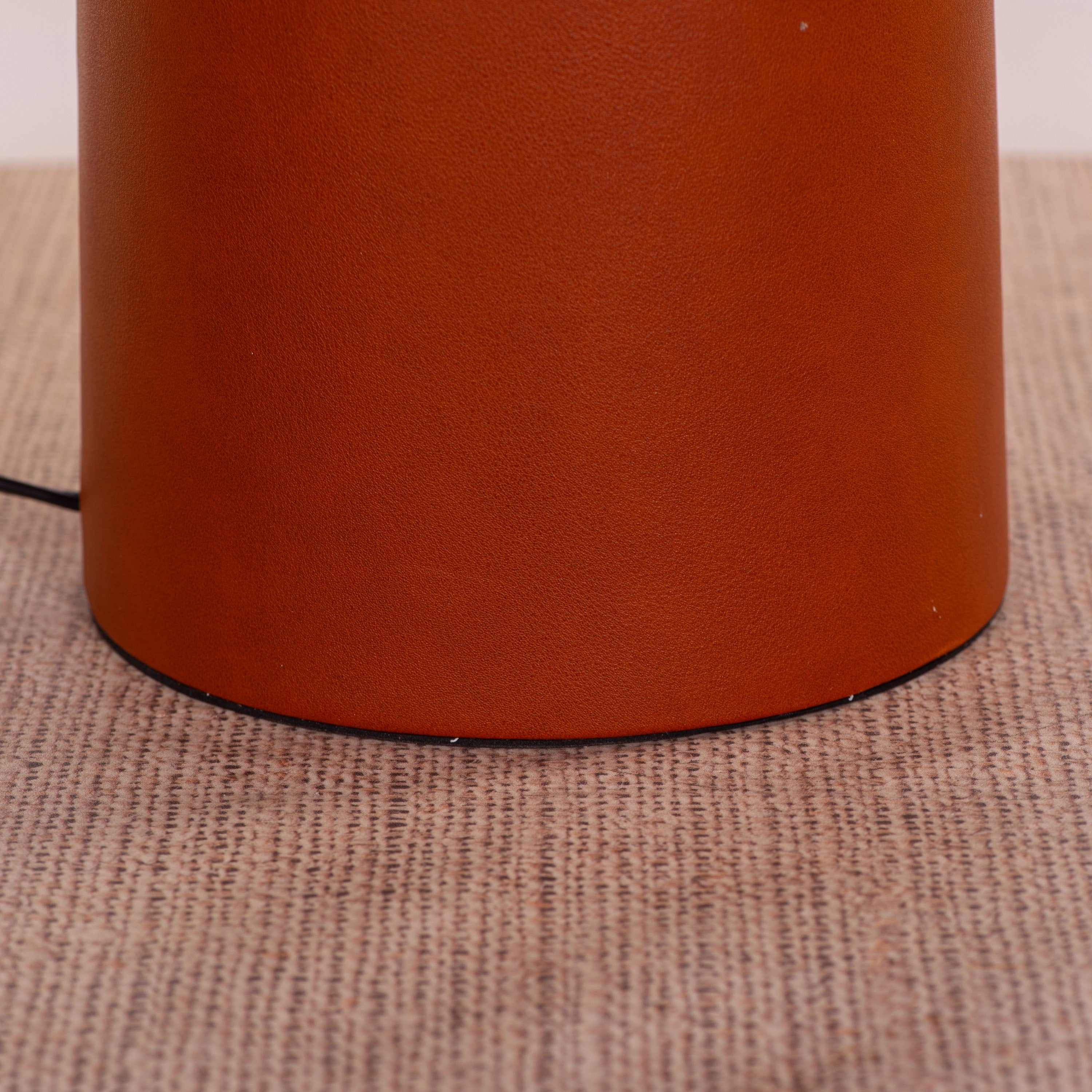 Gold Coast (Gold, Brown) Leather  Floor Lamp