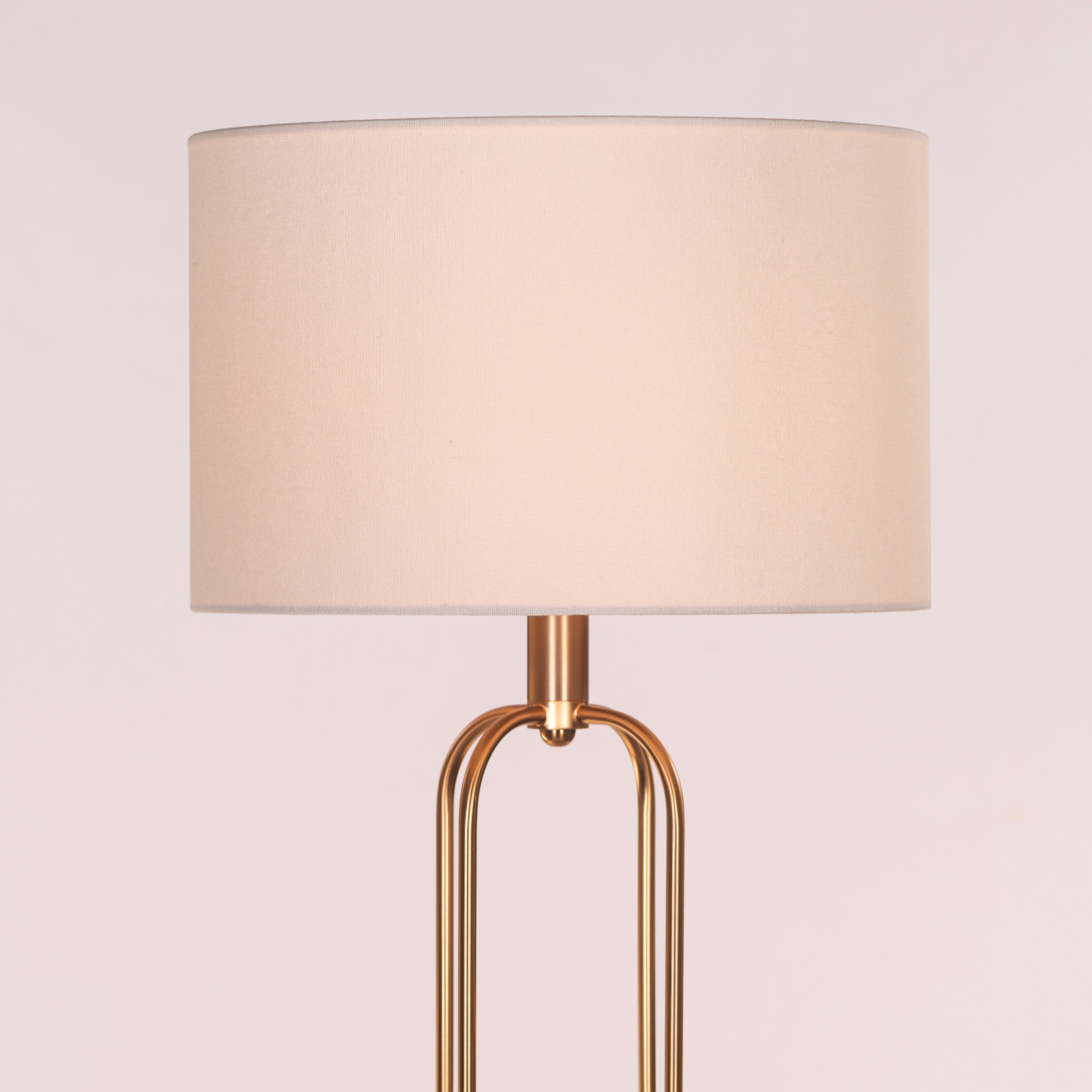 Auremont (Gold/Off-White) Marble Floor Lamp