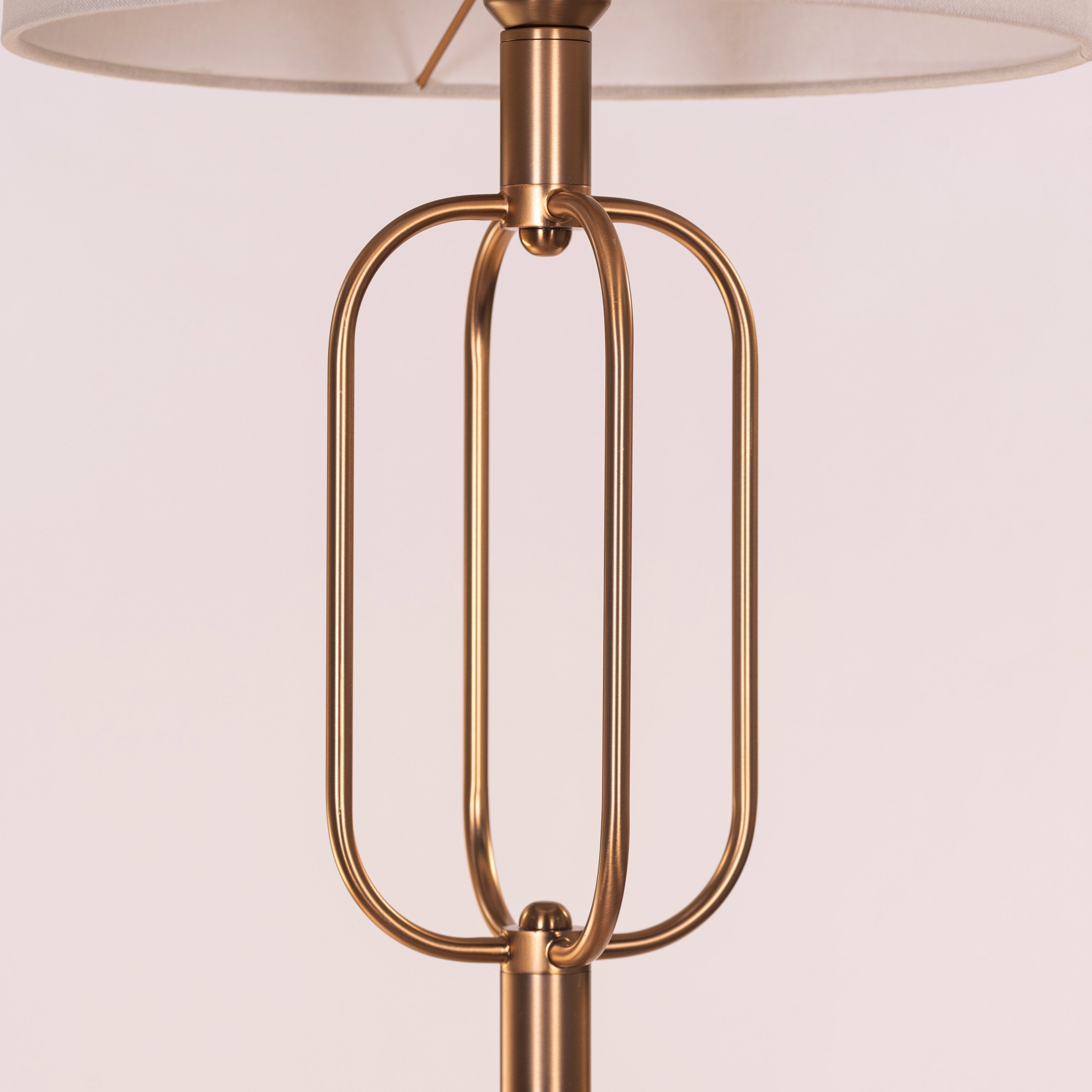 Auremont (Gold/Off-White) Marble Floor Lamp