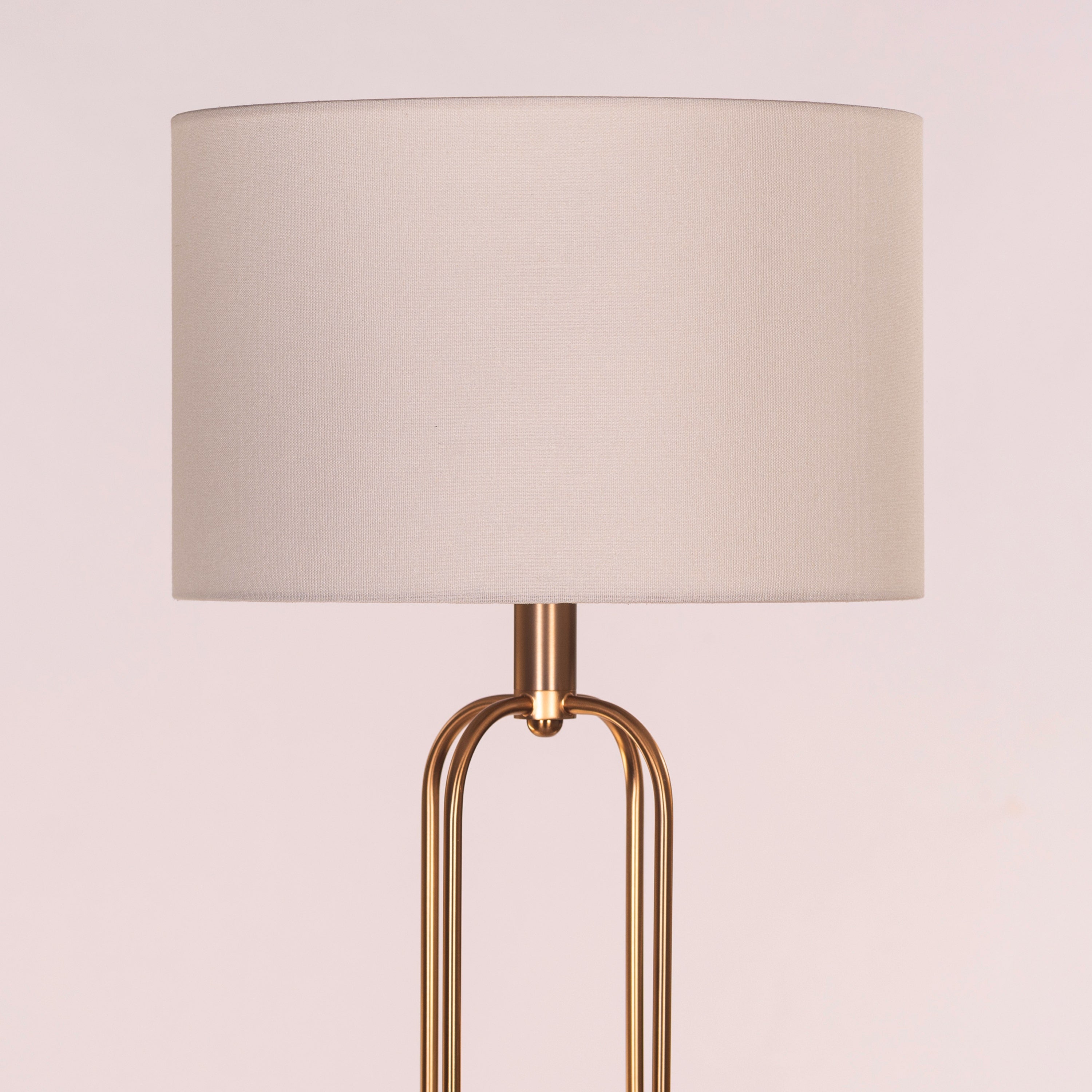 Auremont (Gold/Off-White) Marble Floor Lamp