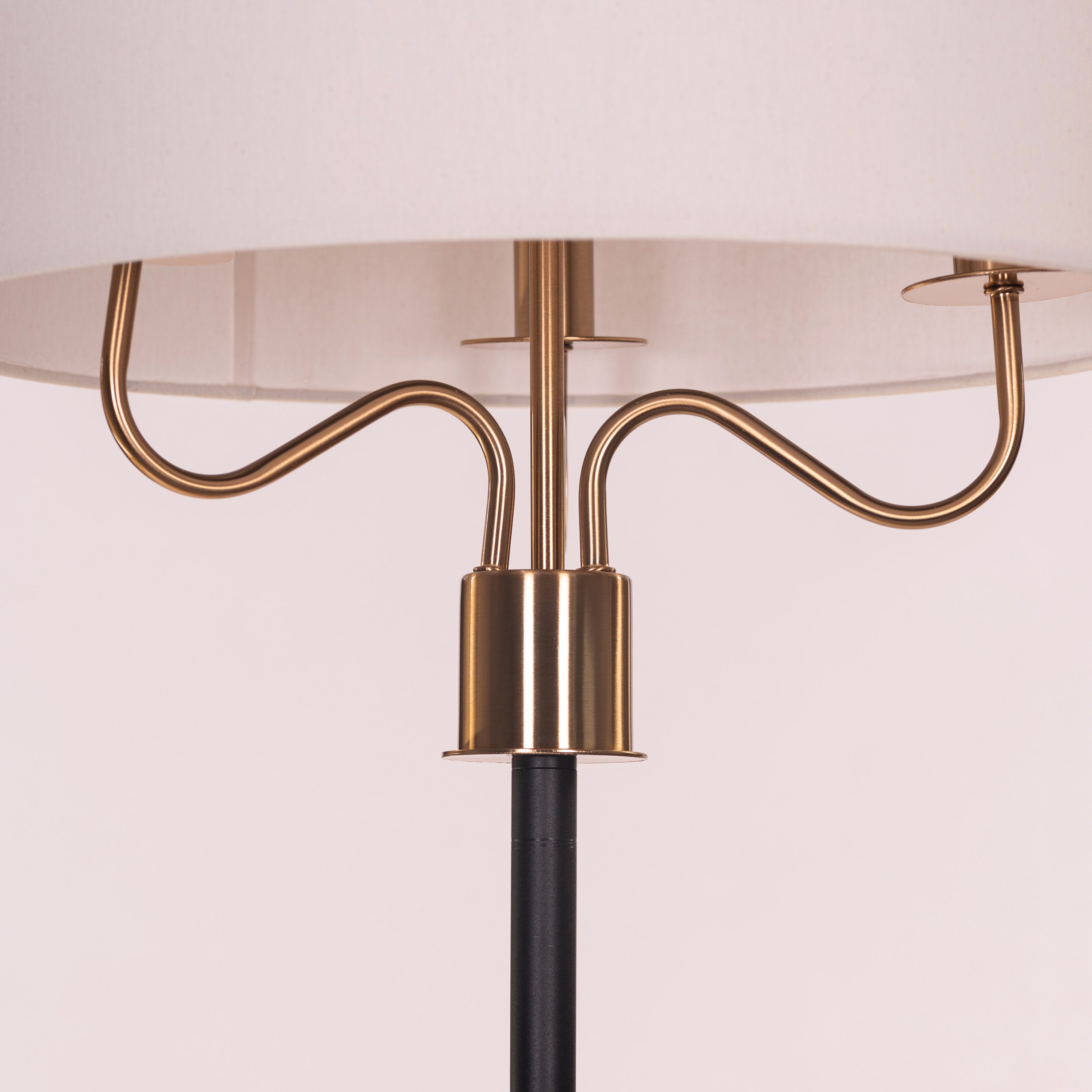 Aubrelle (Black & Gold) Marble Floor Lamp