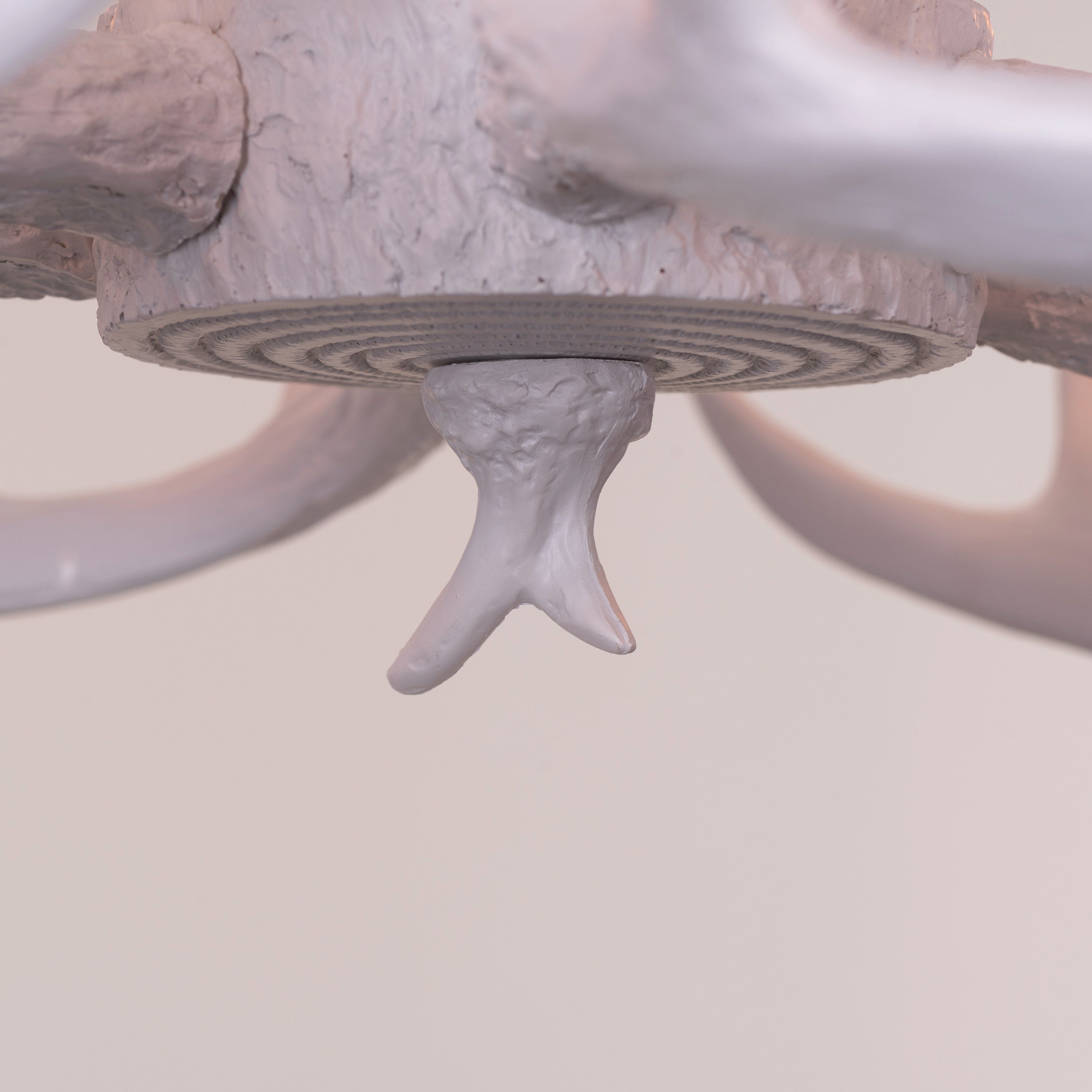 White Christmas Antler Chandelier