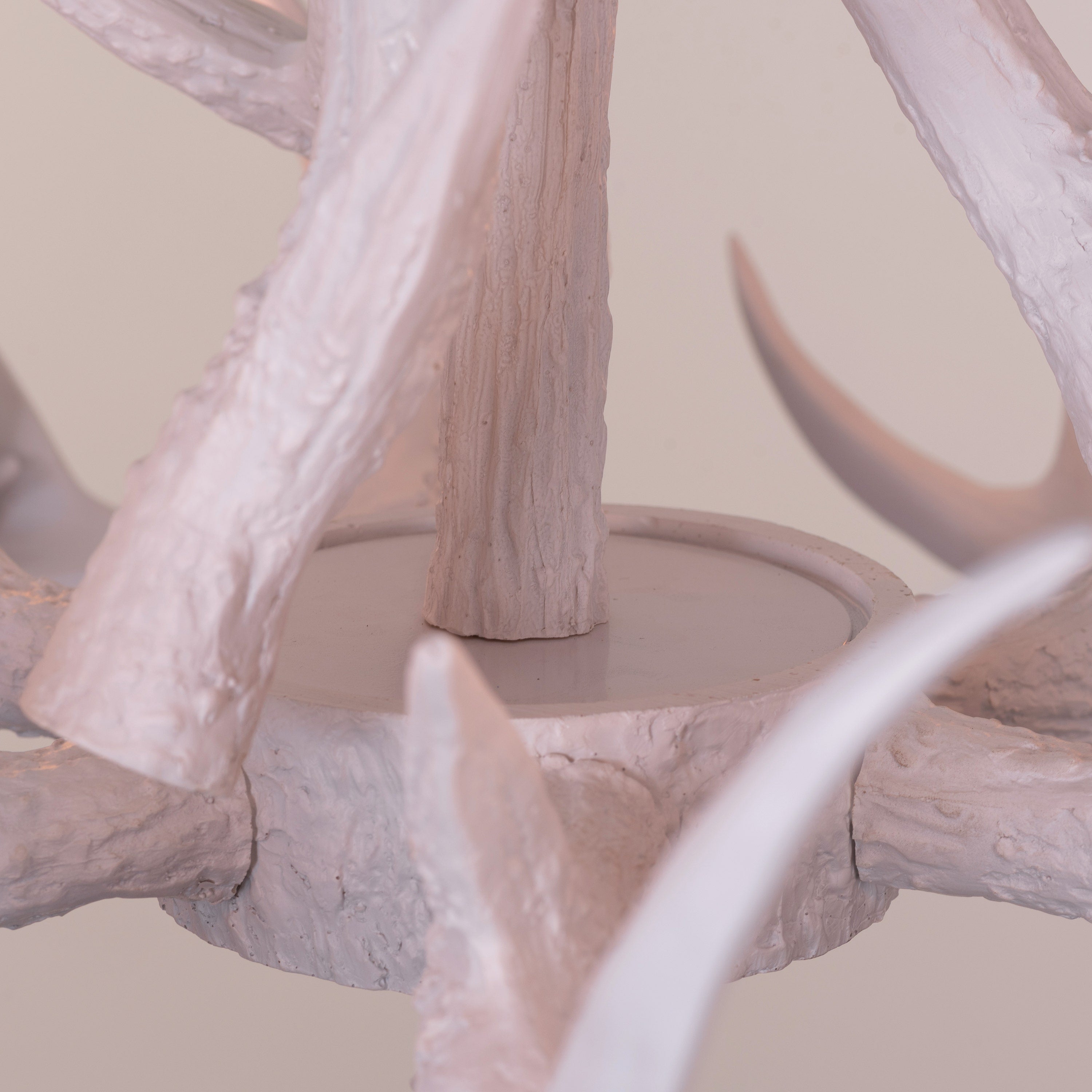 White Christmas Antler Chandelier