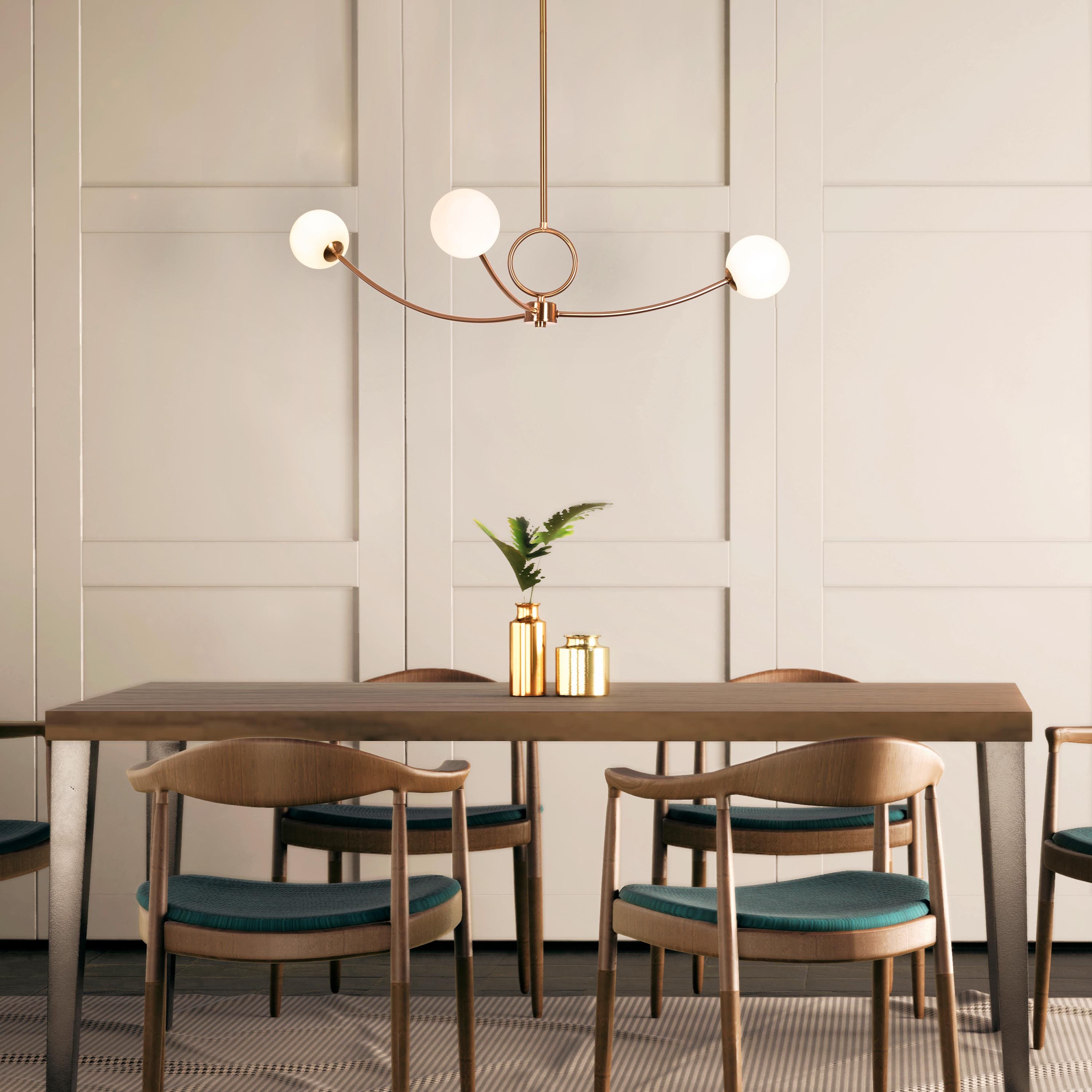 Home Already (Gold, Milky White) Pendant Light