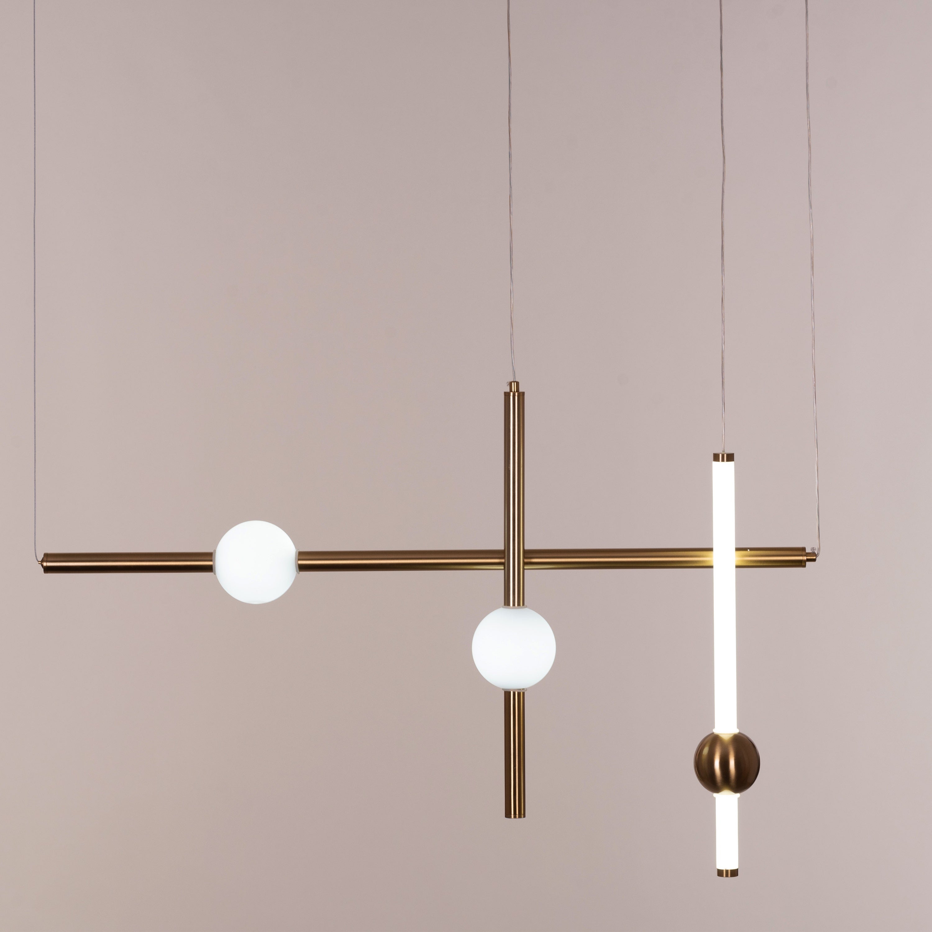 Sweet Dreams (Large, Gold, 3 Colour Built-In-LED) Chandelier