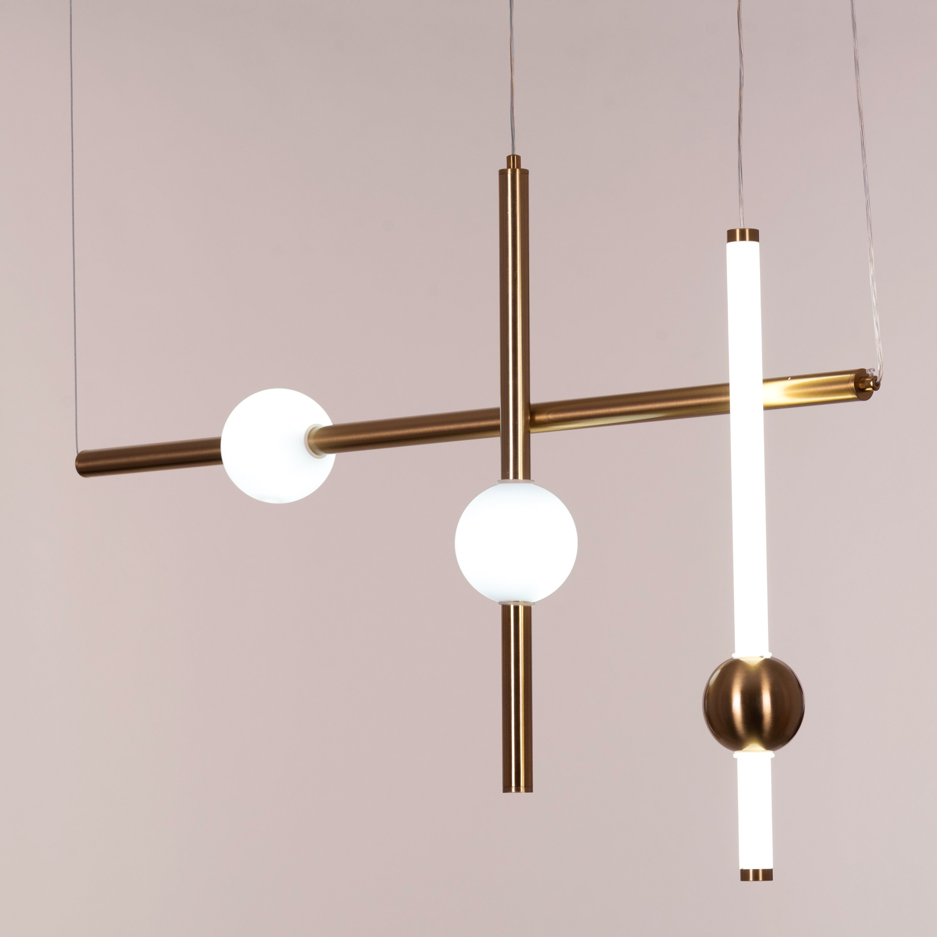 Sweet Dreams (Large, Gold, 3 Colour Built-In-LED) Chandelier