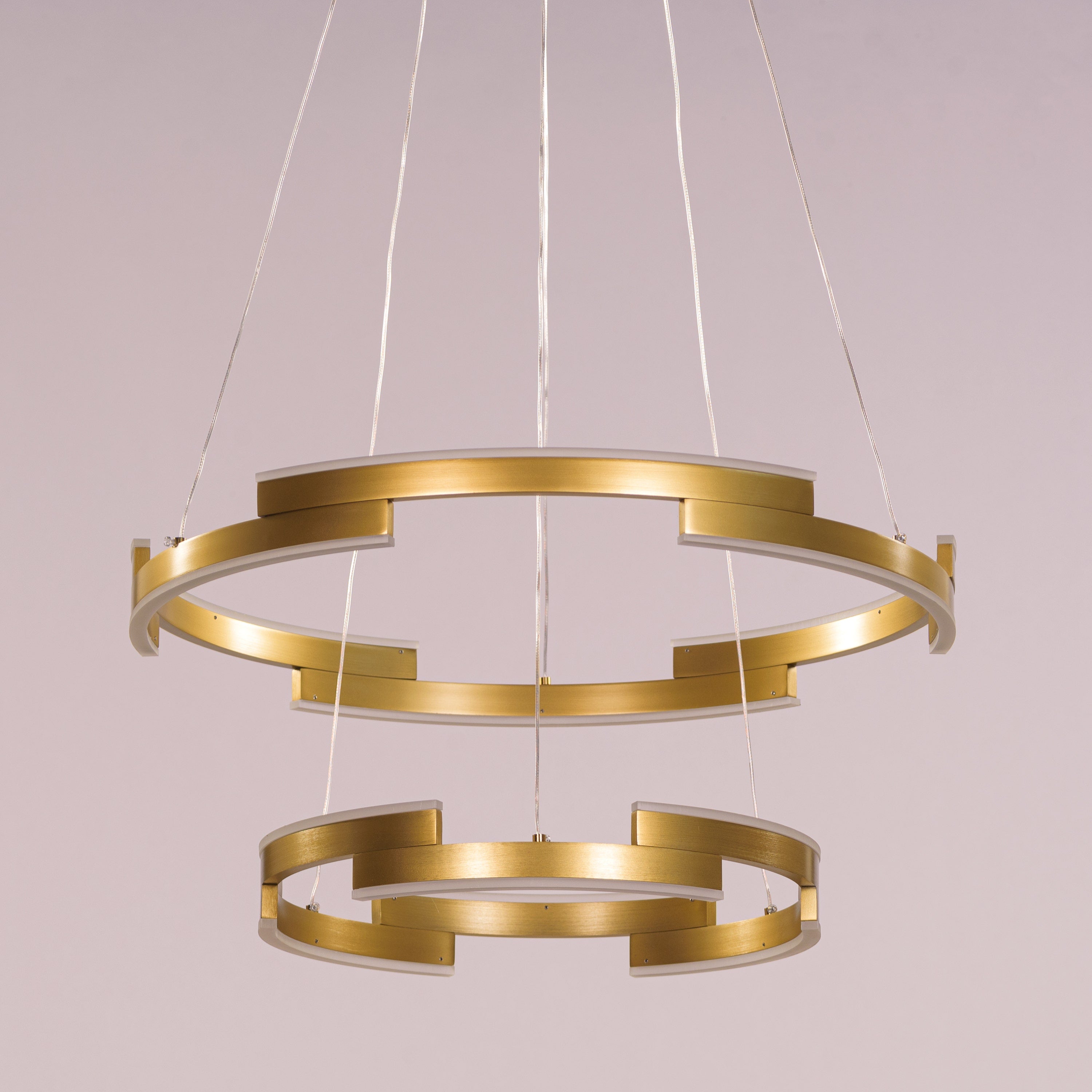 Bring A Friend (Medium, Gold, Dimmable LED with Remote Control) Chandelier