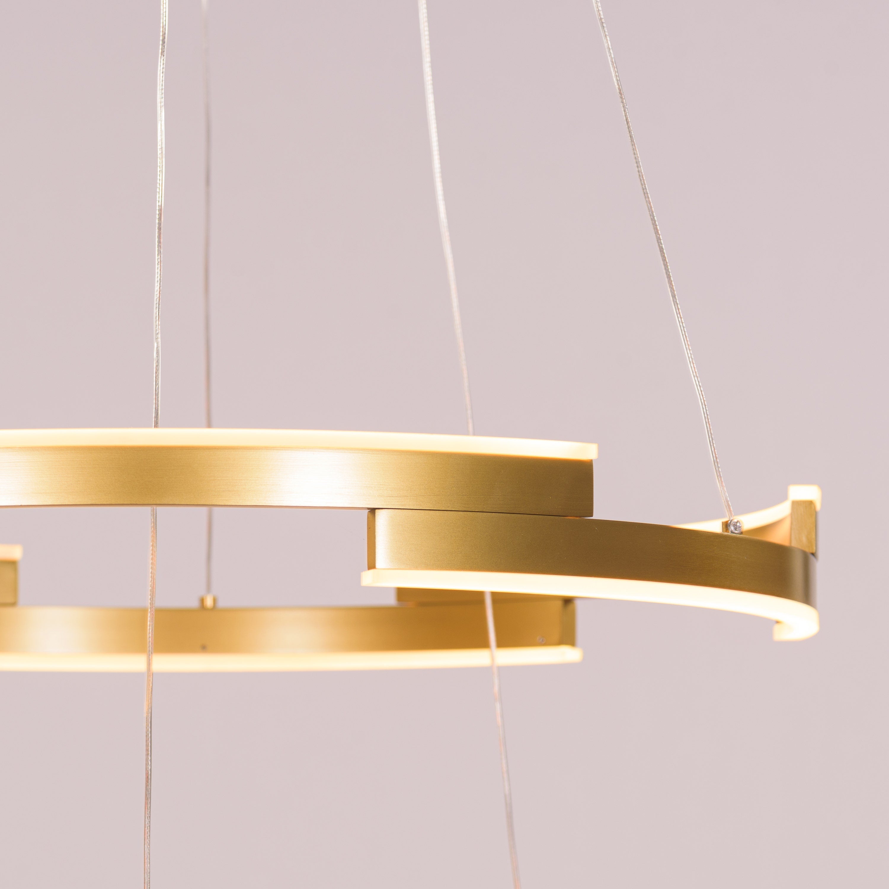 Bring A Friend (Medium, Gold, Dimmable LED with Remote Control) Chandelier