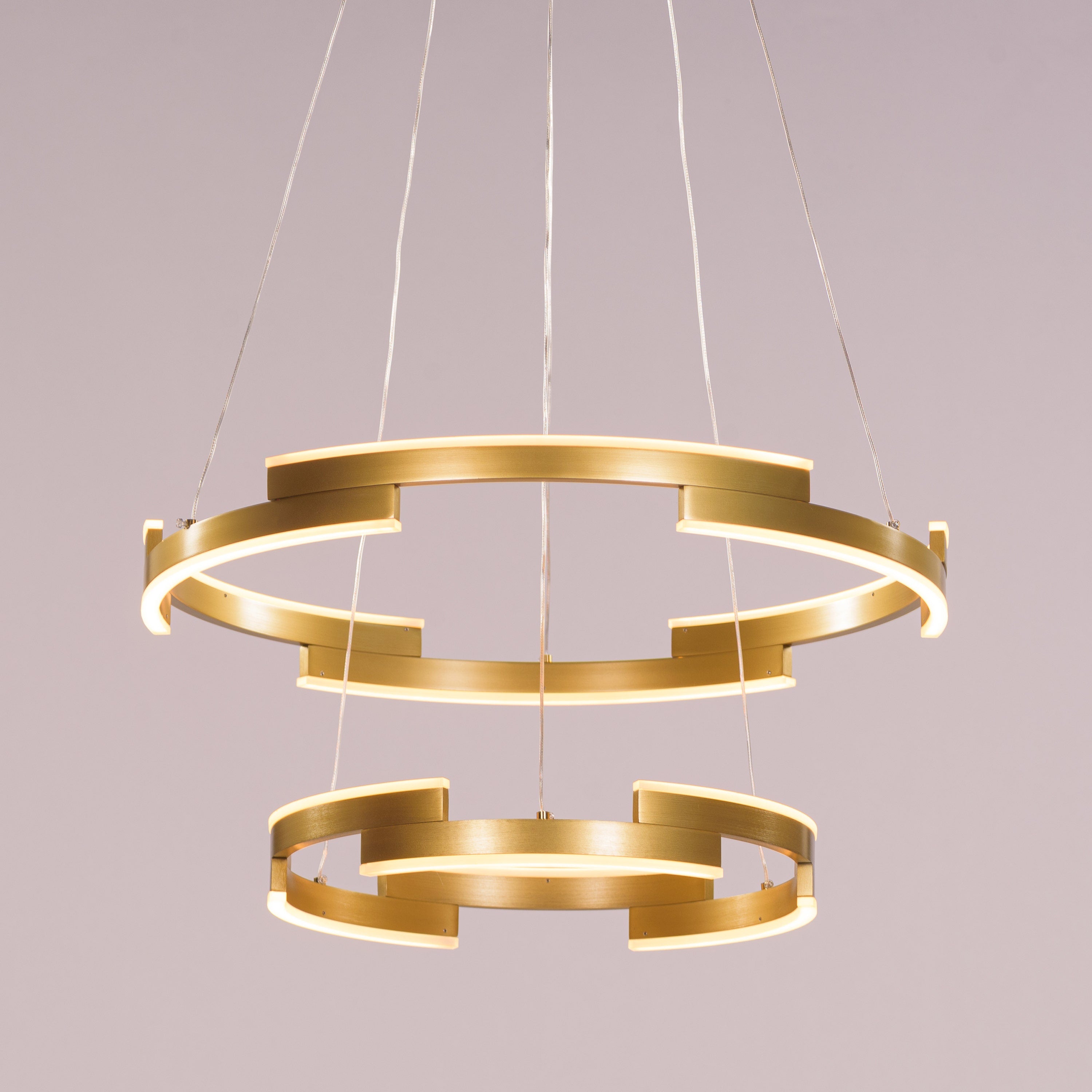 Bring A Friend (Medium, Gold, Dimmable LED with Remote Control) Chandelier