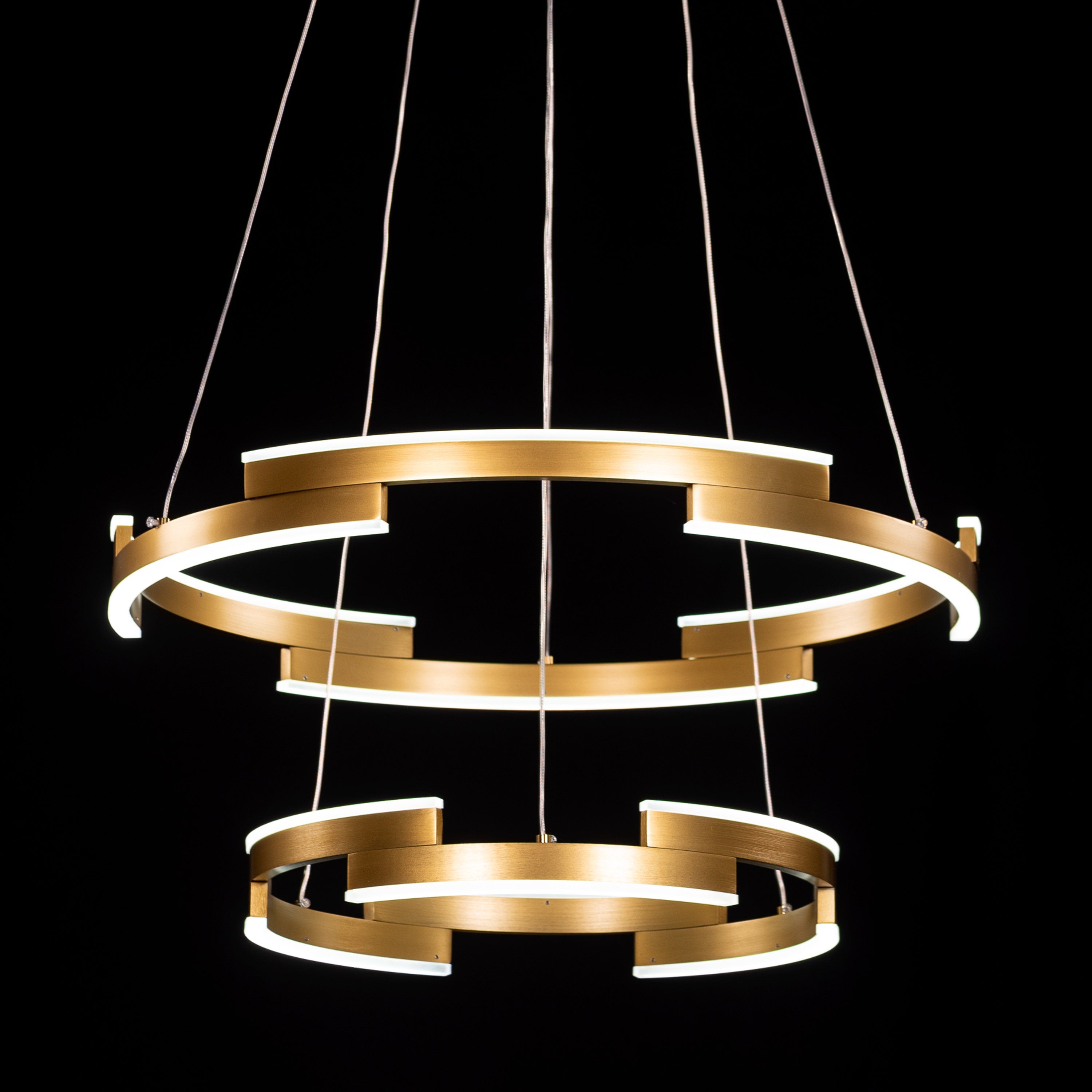 Bring A Friend (Medium, Gold, Dimmable LED with Remote Control) Chandelier