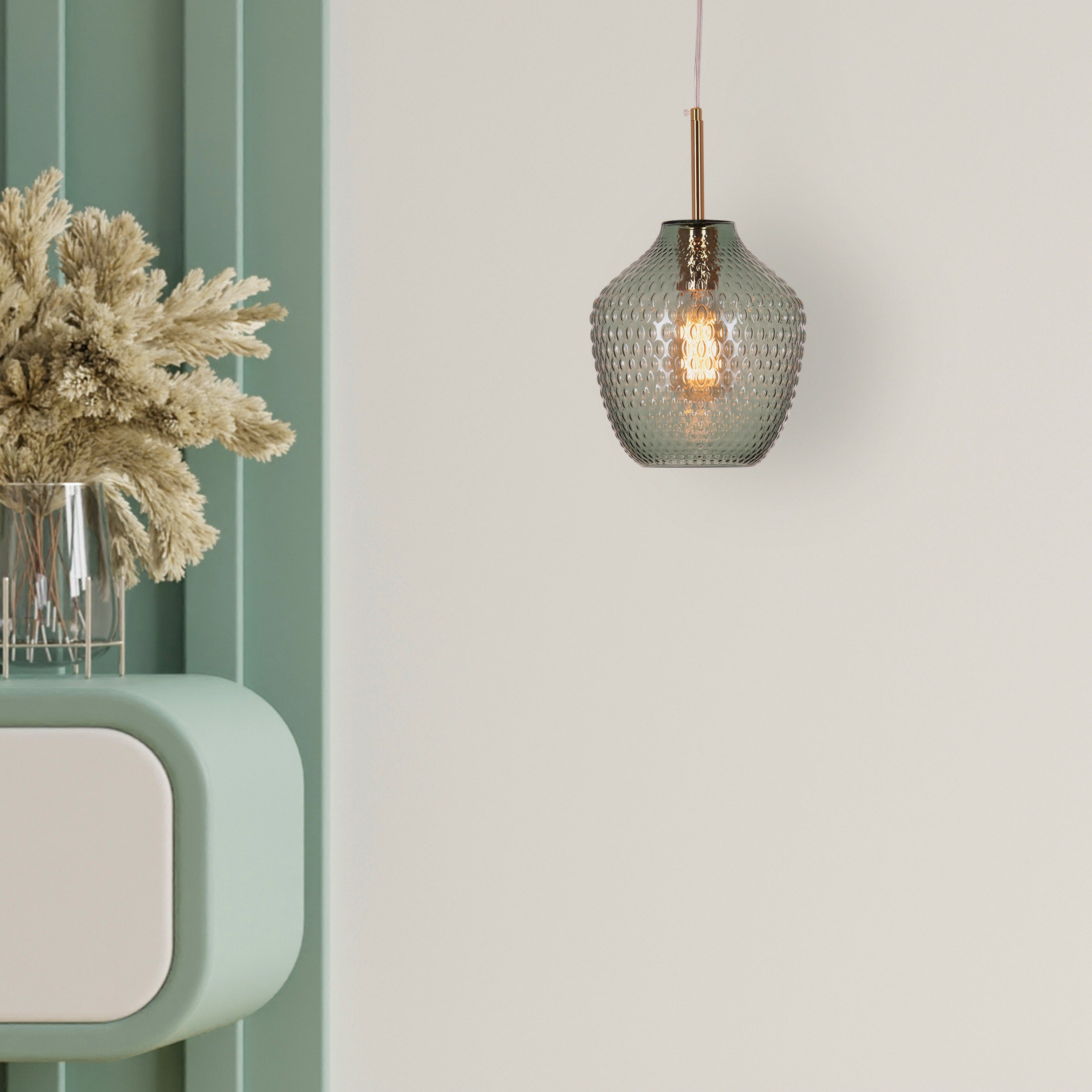 Sanctuary (Green) Glass Pendant Light