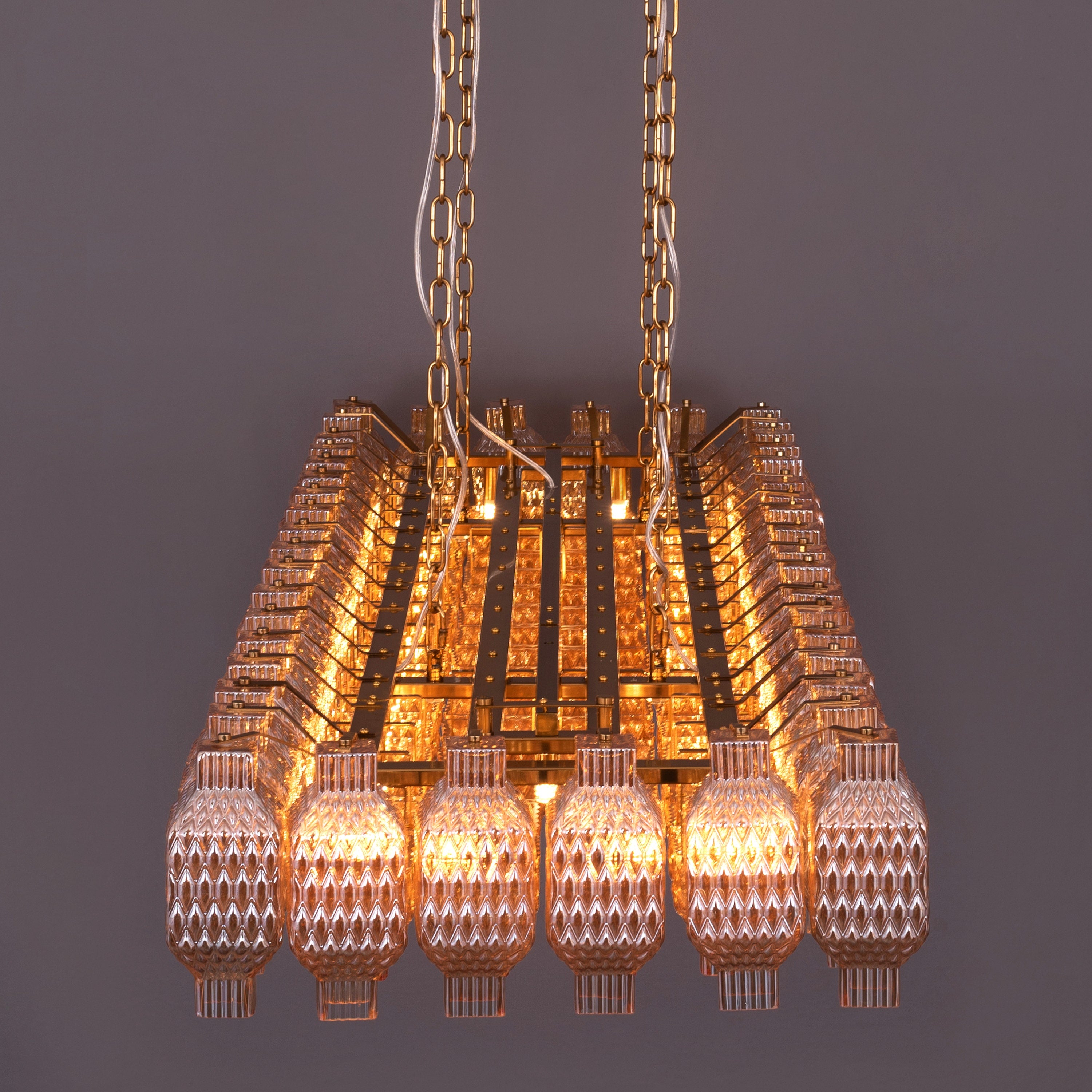 Snatched For The Gods (Large, Amber) Crystal Chandelier