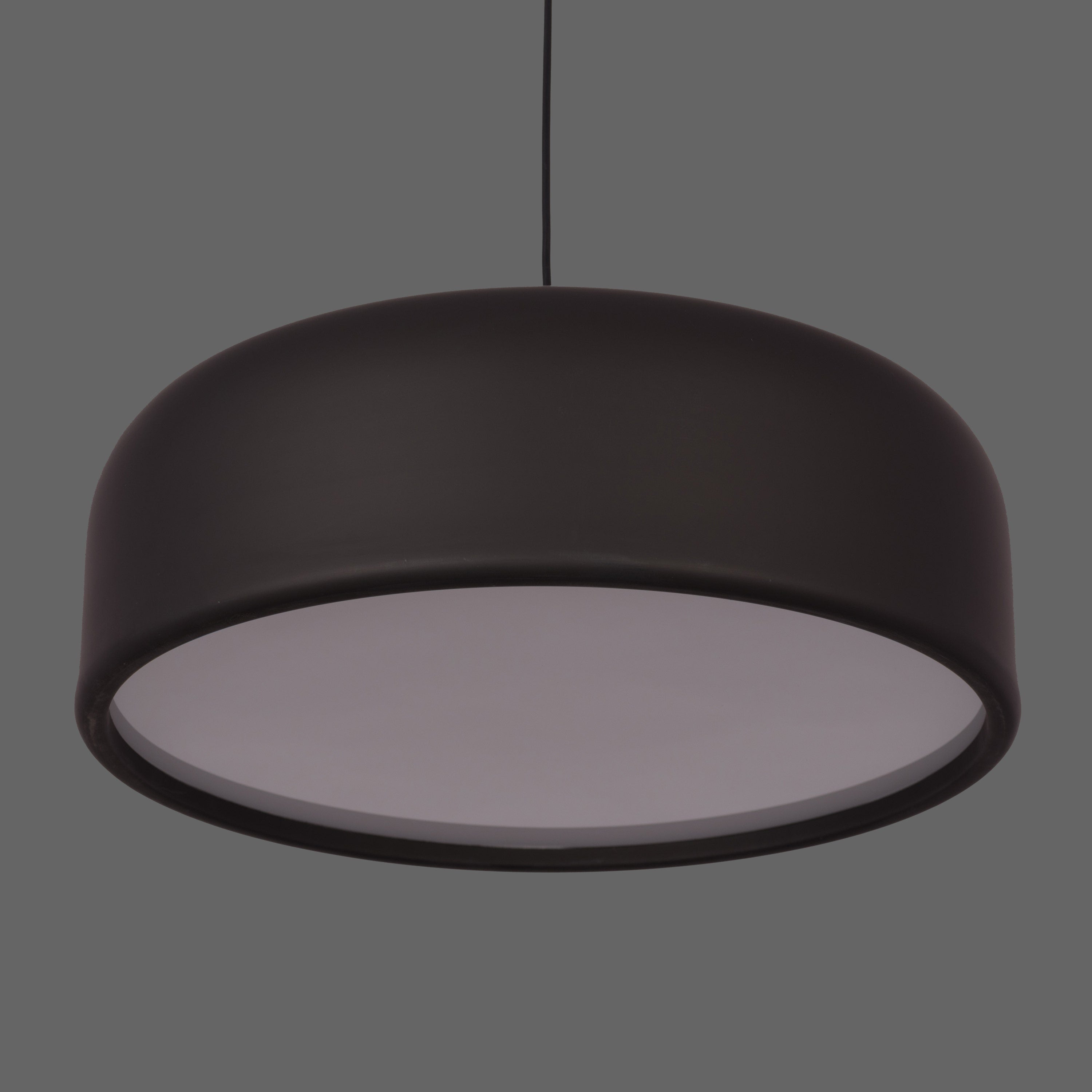 Artistic (19", Black, Smart LED) Pendant Light (3 Smart LED Bulbs Included)
