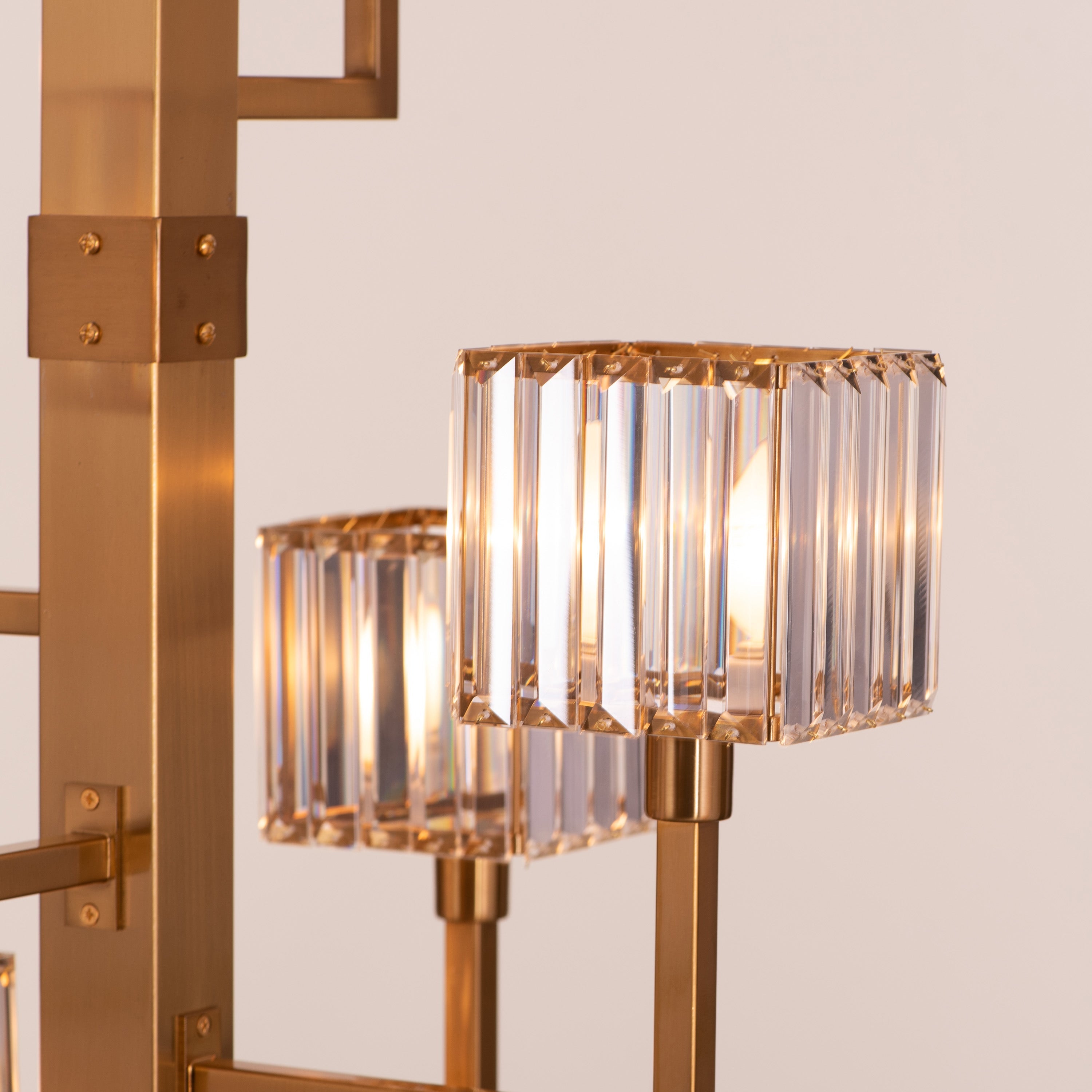 Watch The Throne (Large, Vertical, Gold) Crystal Chandelier