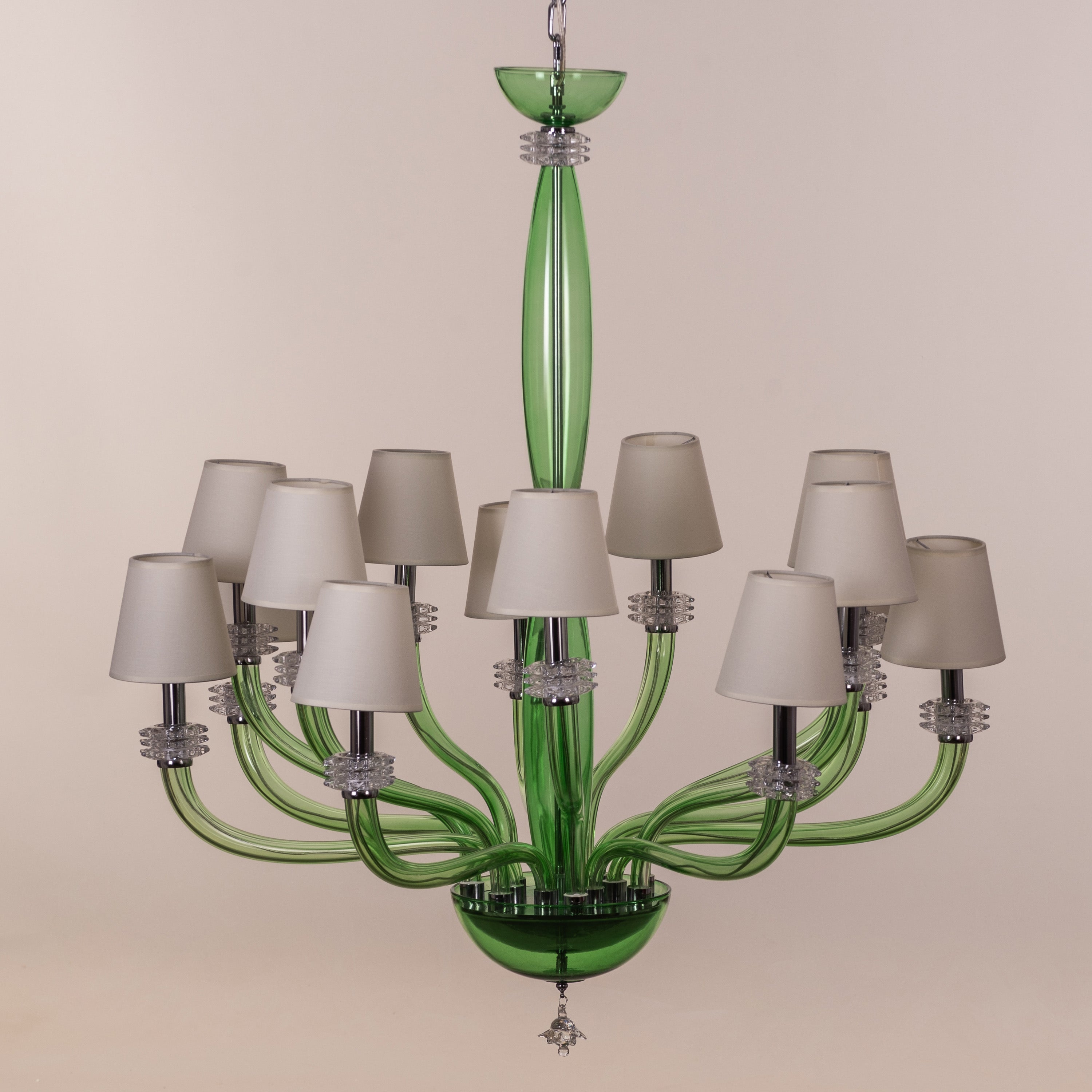 Made In Heaven (Large, Green, White) Glass Chandelier