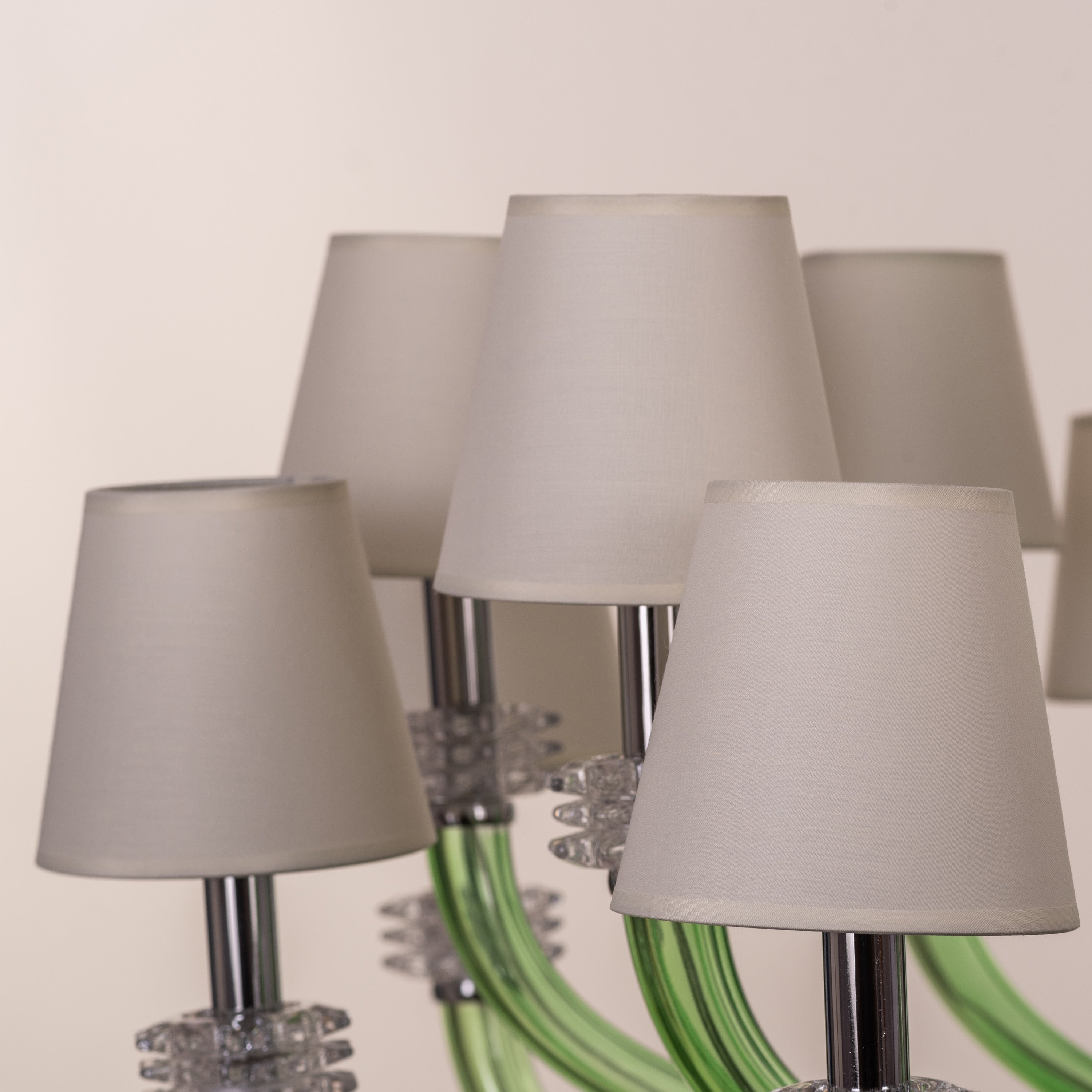 Made In Heaven (Large, Green, White) Glass Chandelier