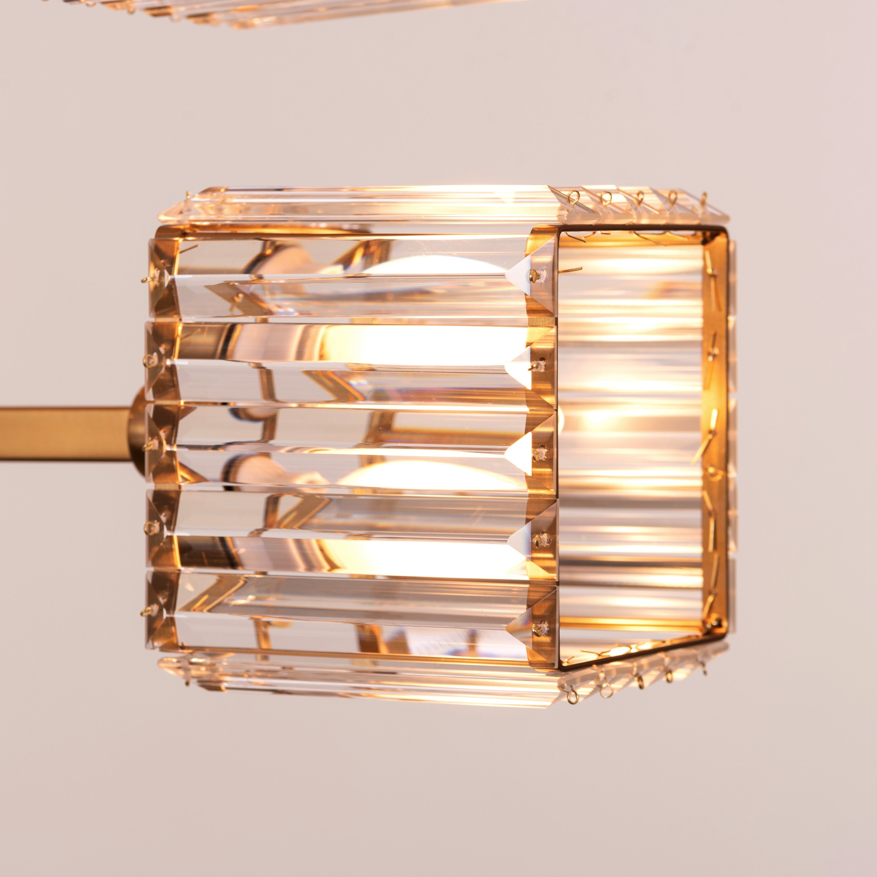 Watch The Throne (Large, Horizontal, Gold) Crystal Chandelier