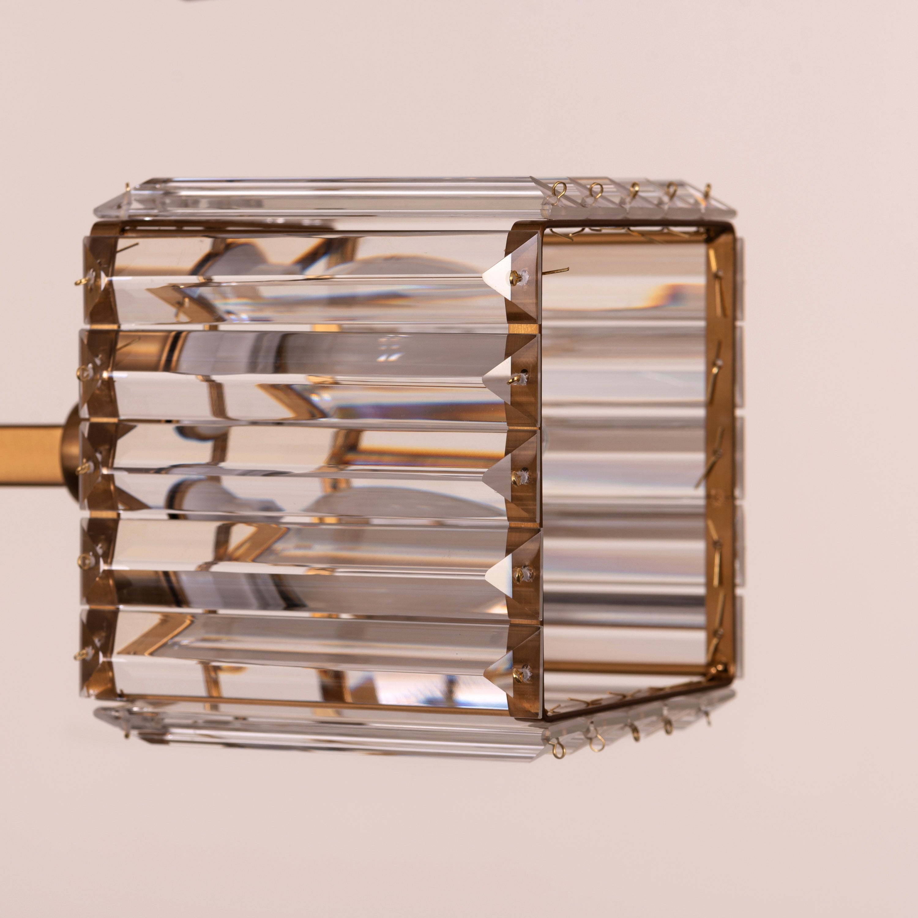 Watch The Throne (Large, Horizontal, Gold) Crystal Chandelier