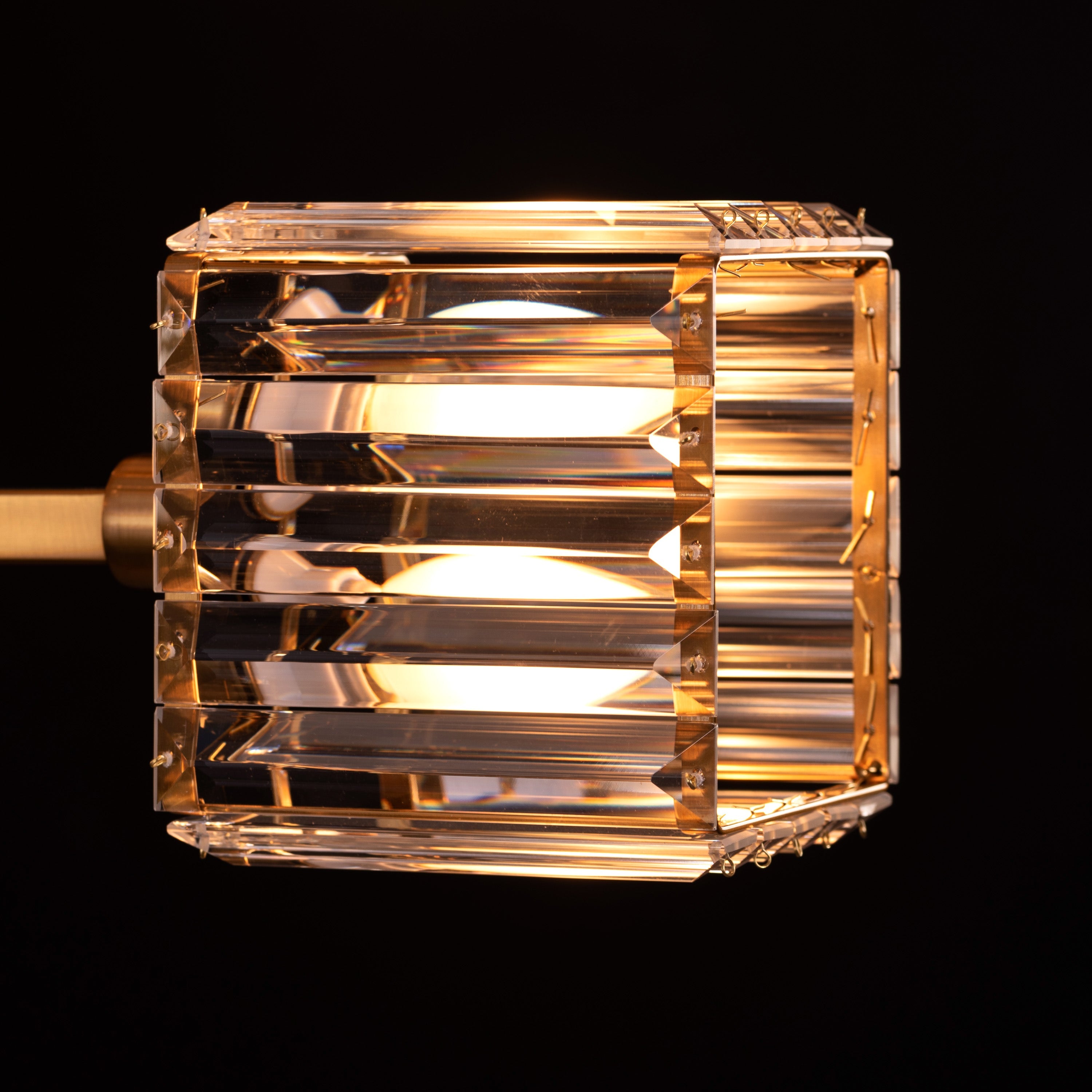 Watch The Throne (Large, Horizontal, Gold) Crystal Chandelier