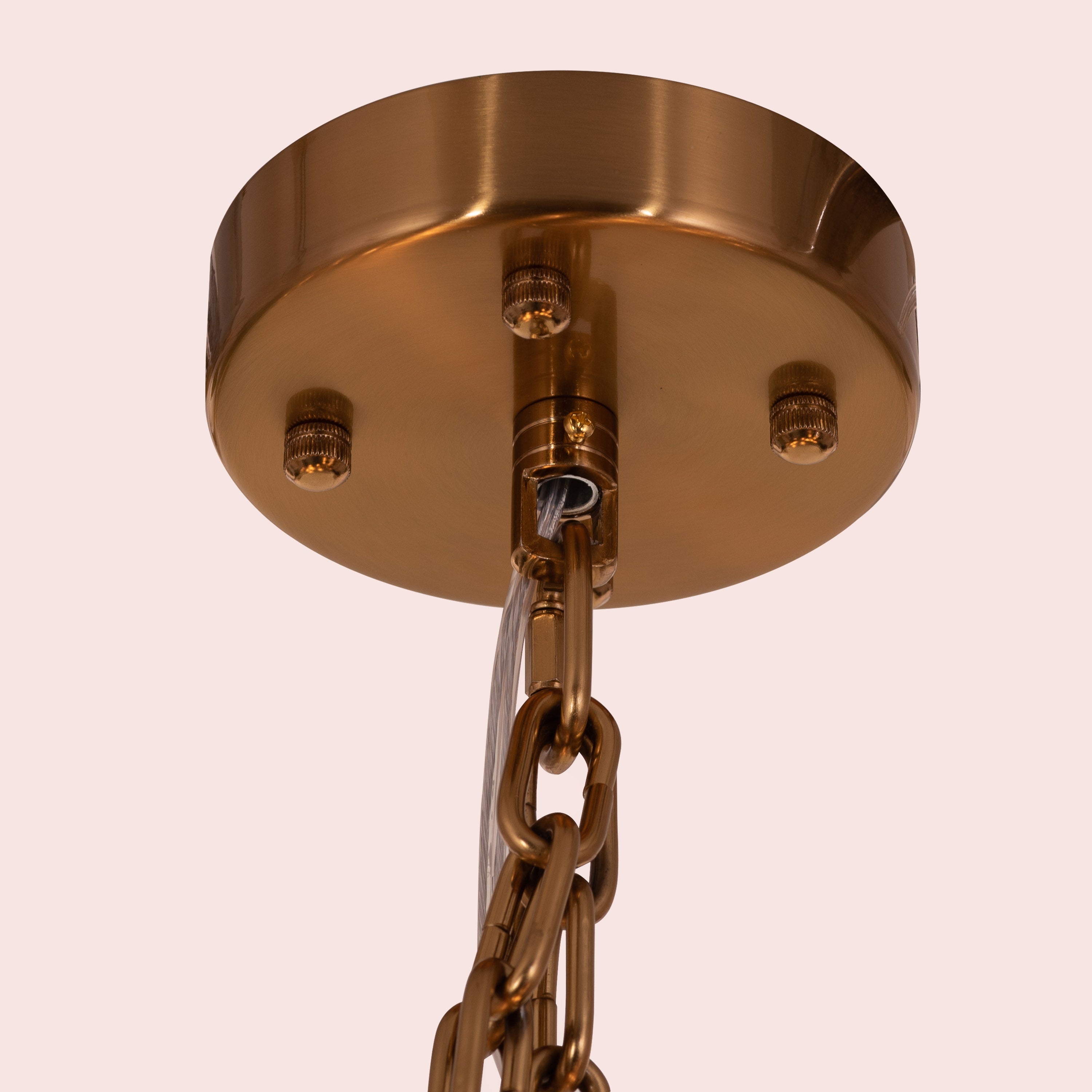 Watch The Throne (Large, Horizontal, Gold) Crystal Chandelier