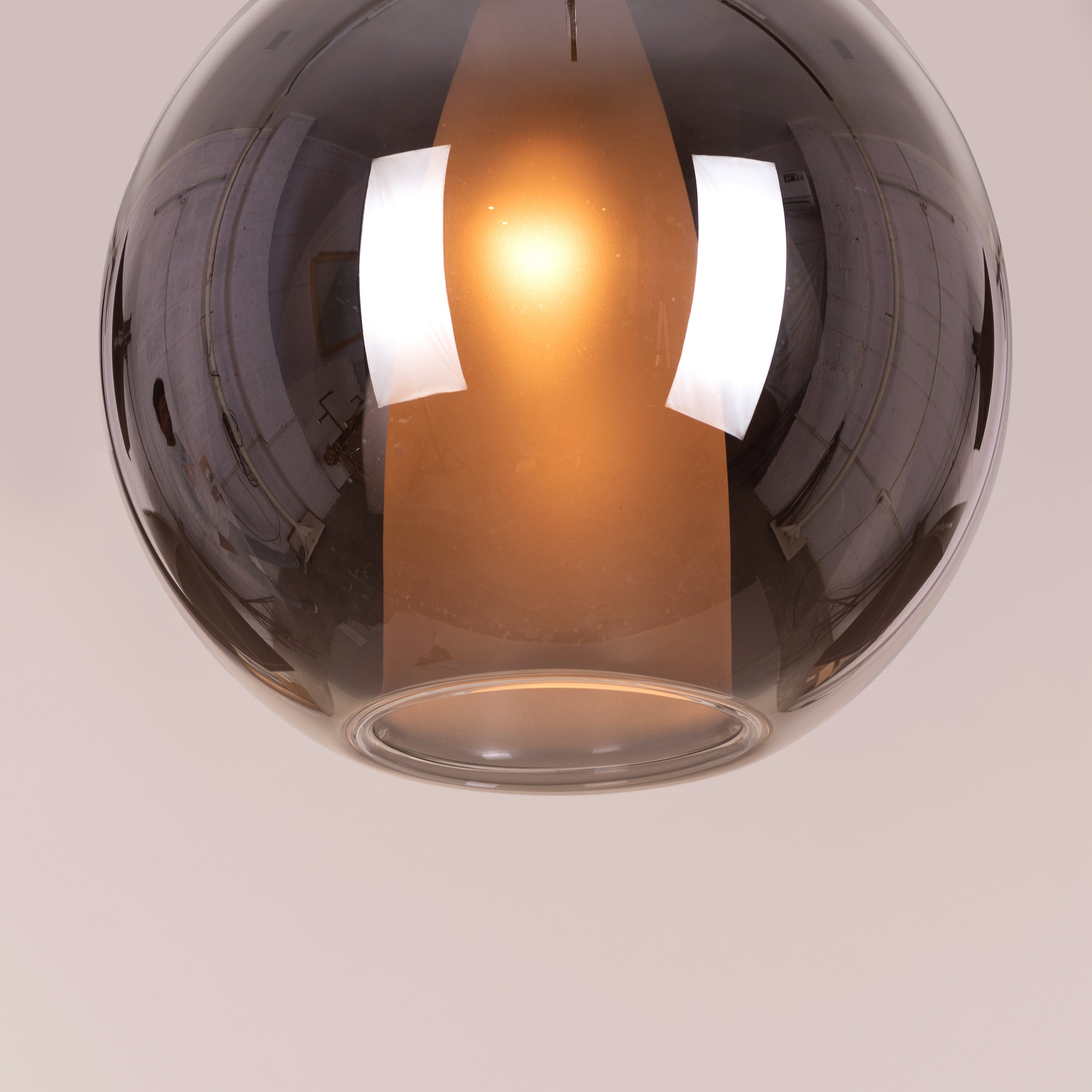 First Sign (Smokey Grey) Glass Pendant Light