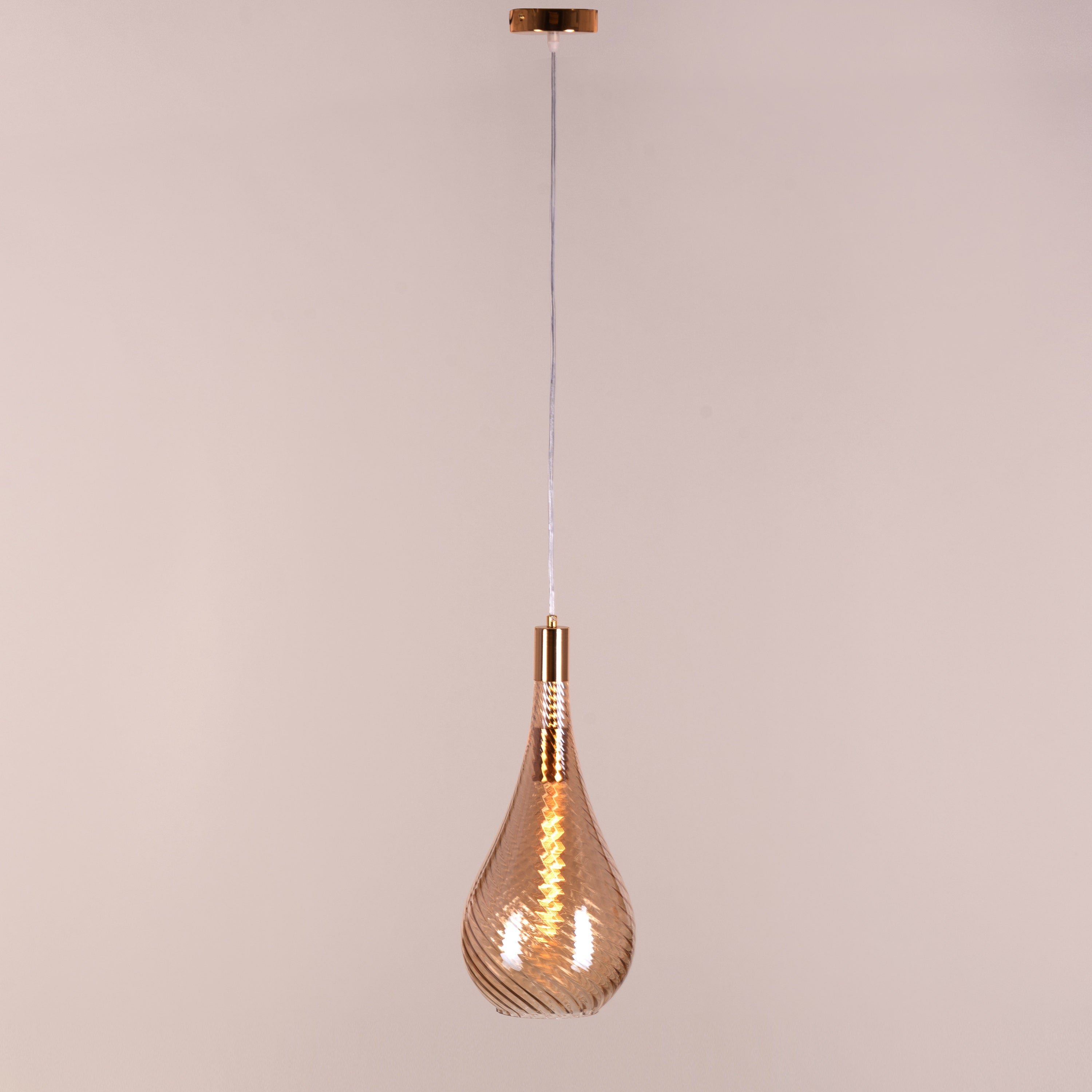 Keep My Love (Amber) Glass Pendant Light