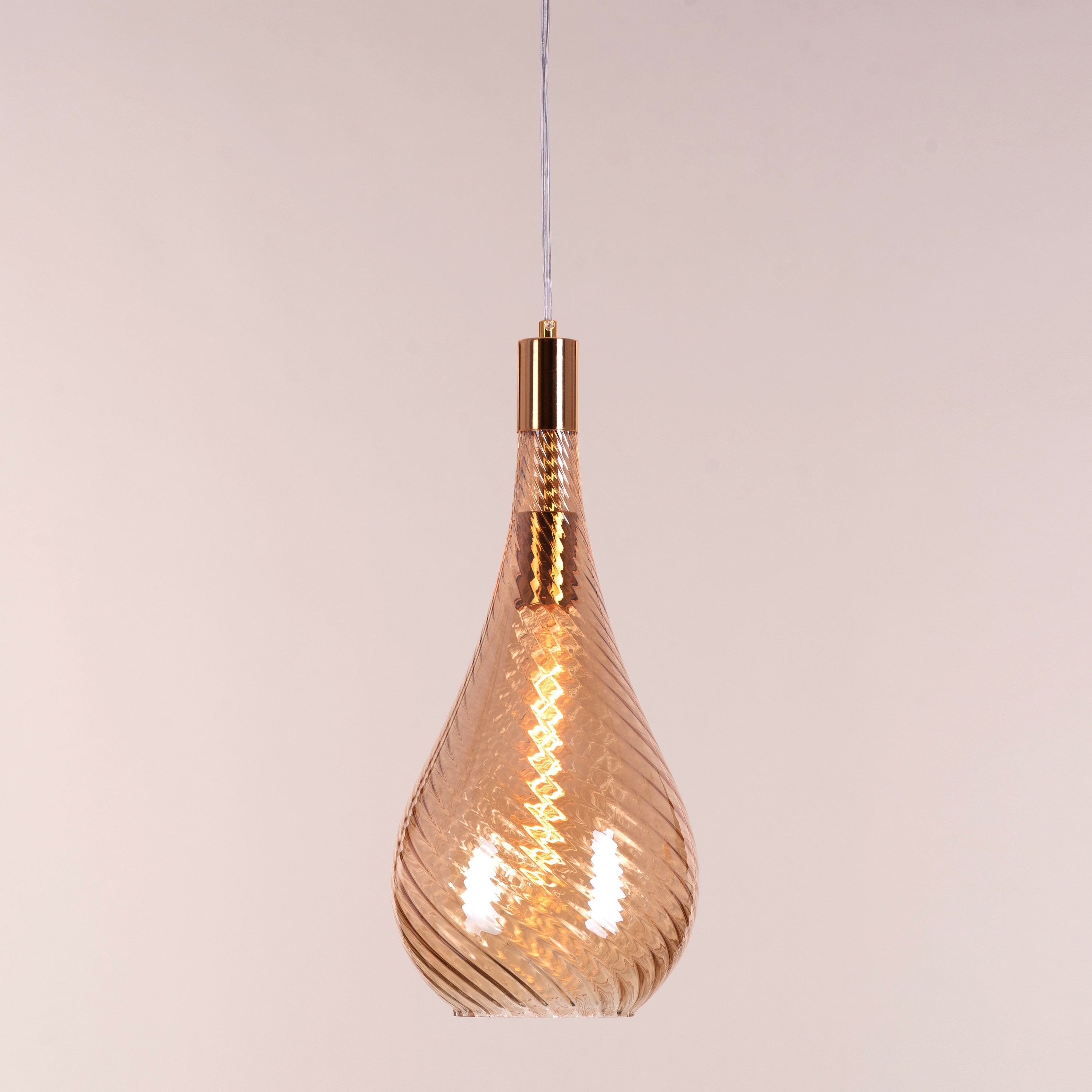 Keep My Love (Amber) Glass Pendant Light