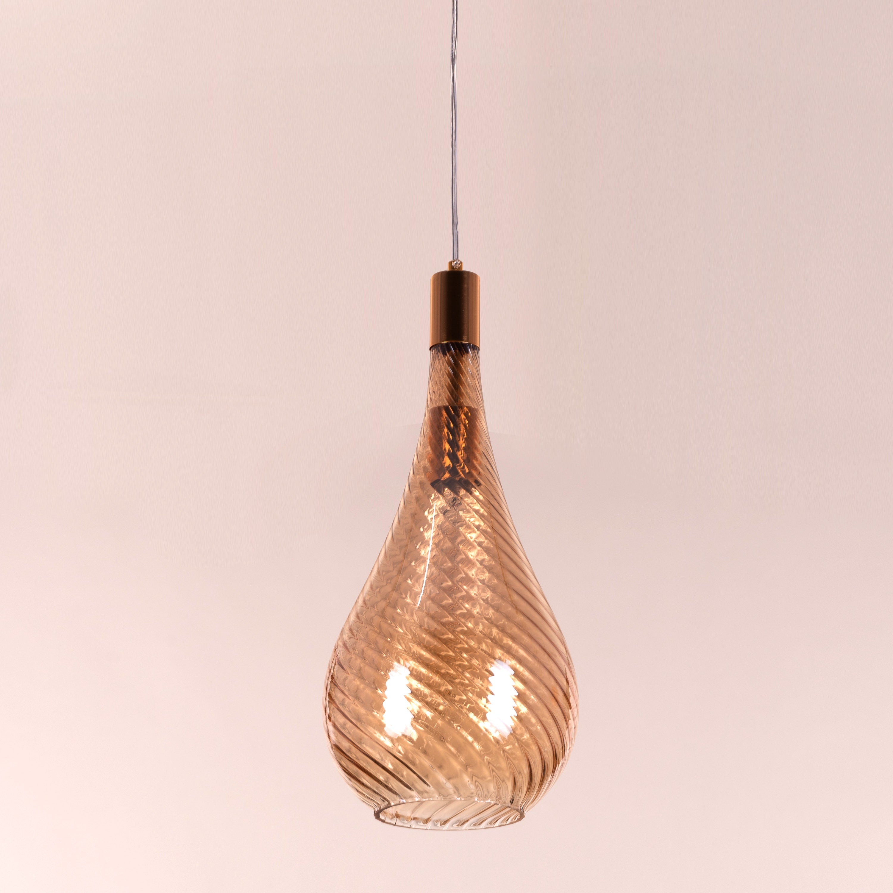 Keep My Love (Amber) Glass Pendant Light