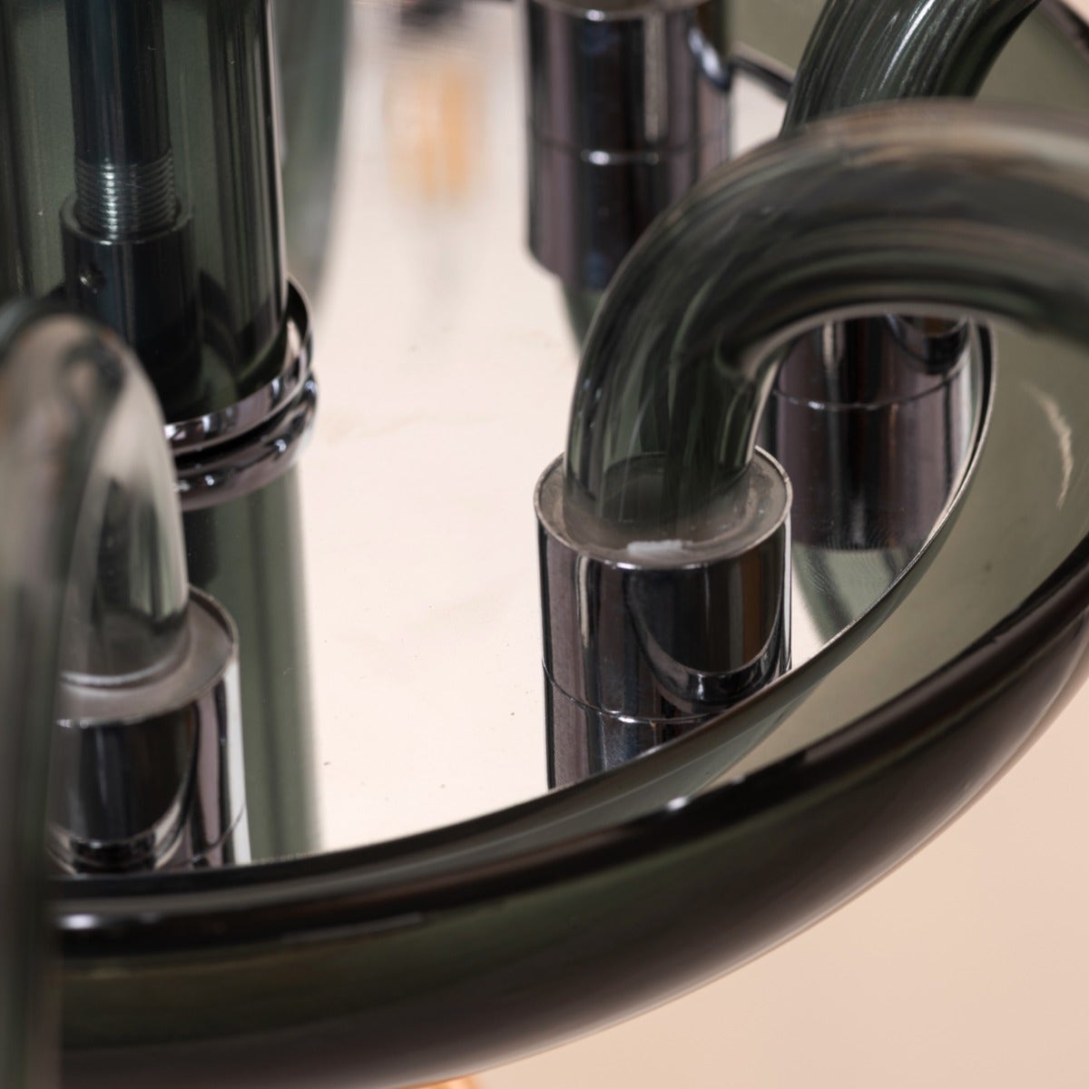 Steps Of Rome (Large, Green, Amber) Glass Chandelier