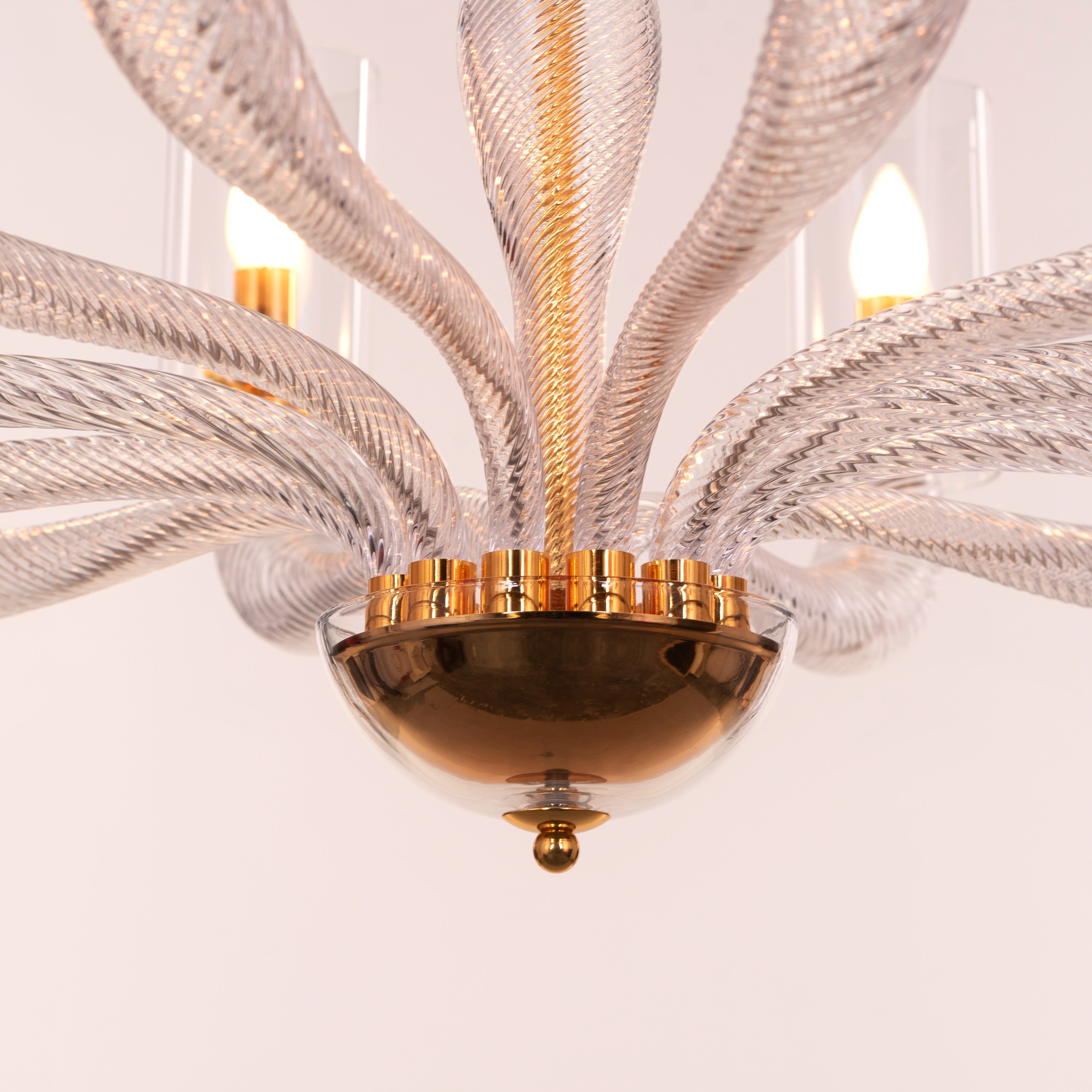 Midnight In Paris (Large, Gold) Glass Chandelier