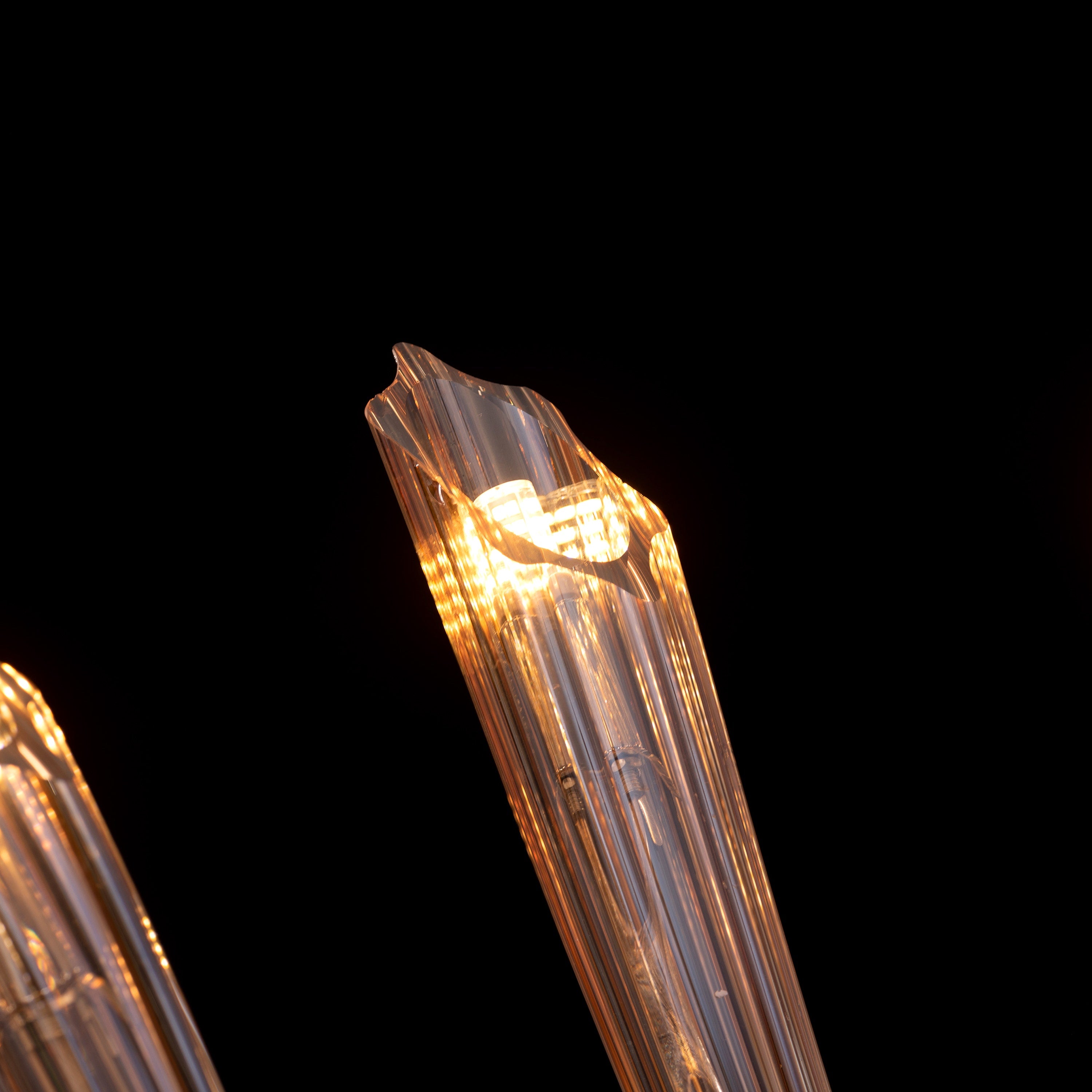 Landslide (Large, Brown) Glass Chandelier