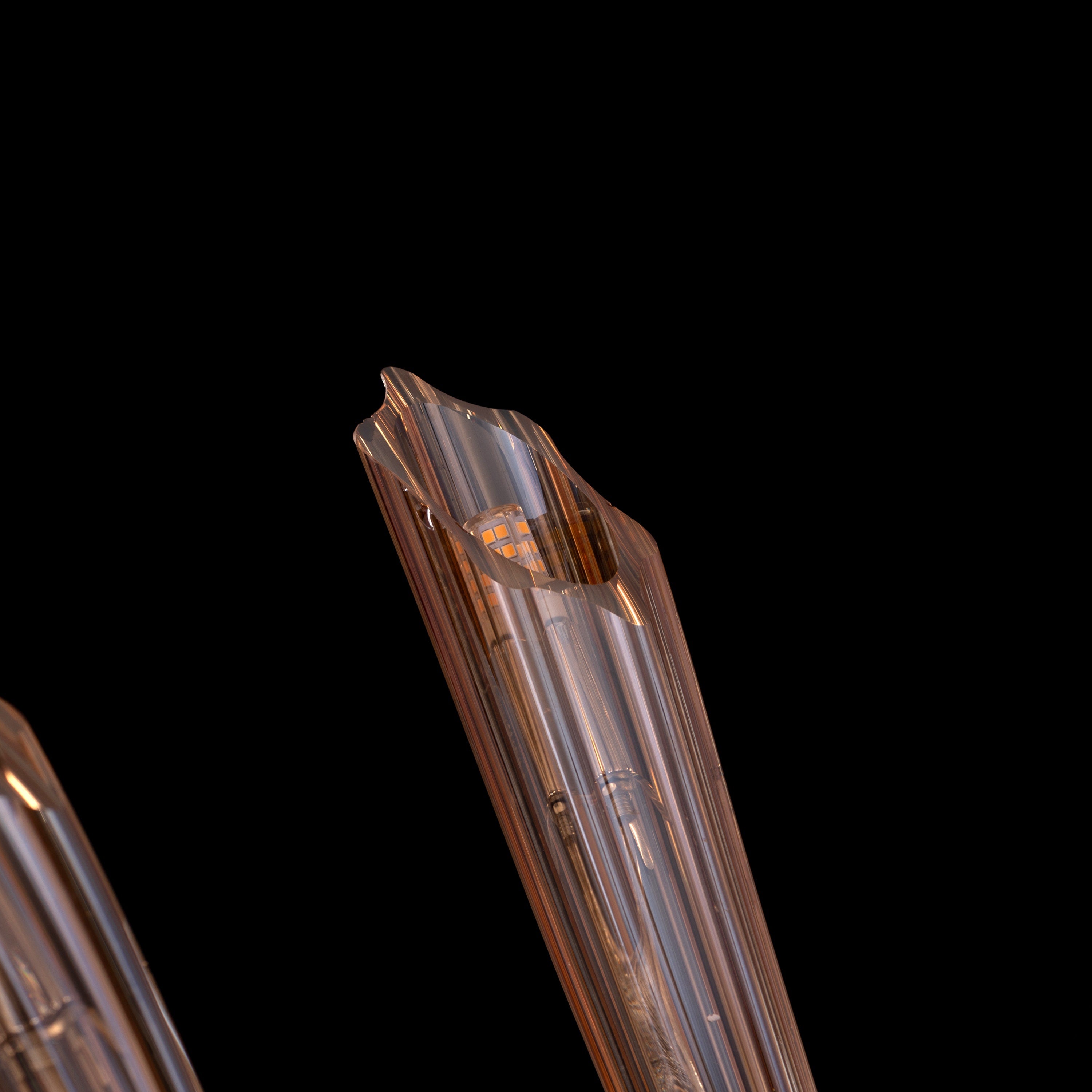 Landslide (Large, Brown) Glass Chandelier