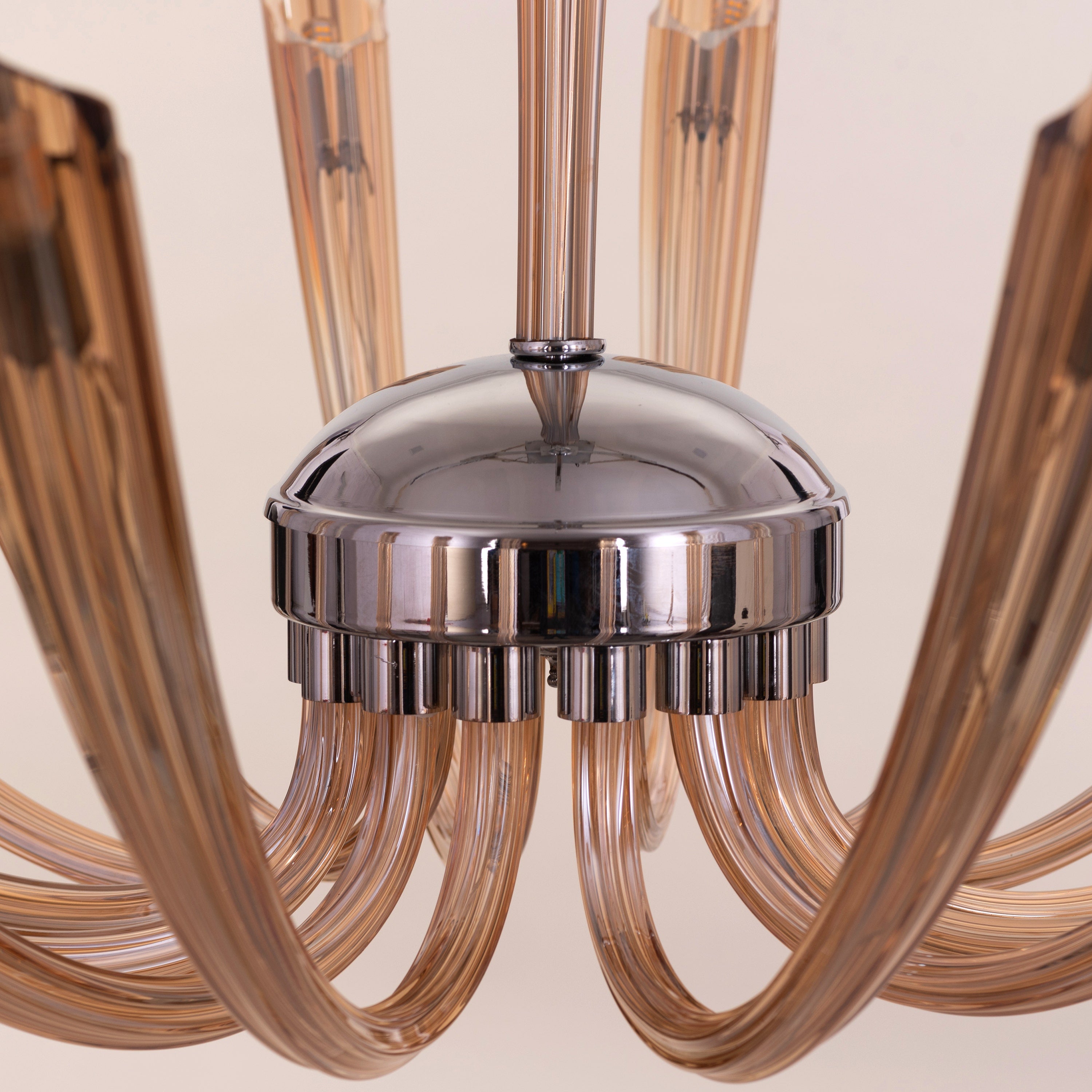 Landslide (Large, Brown) Glass Chandelier