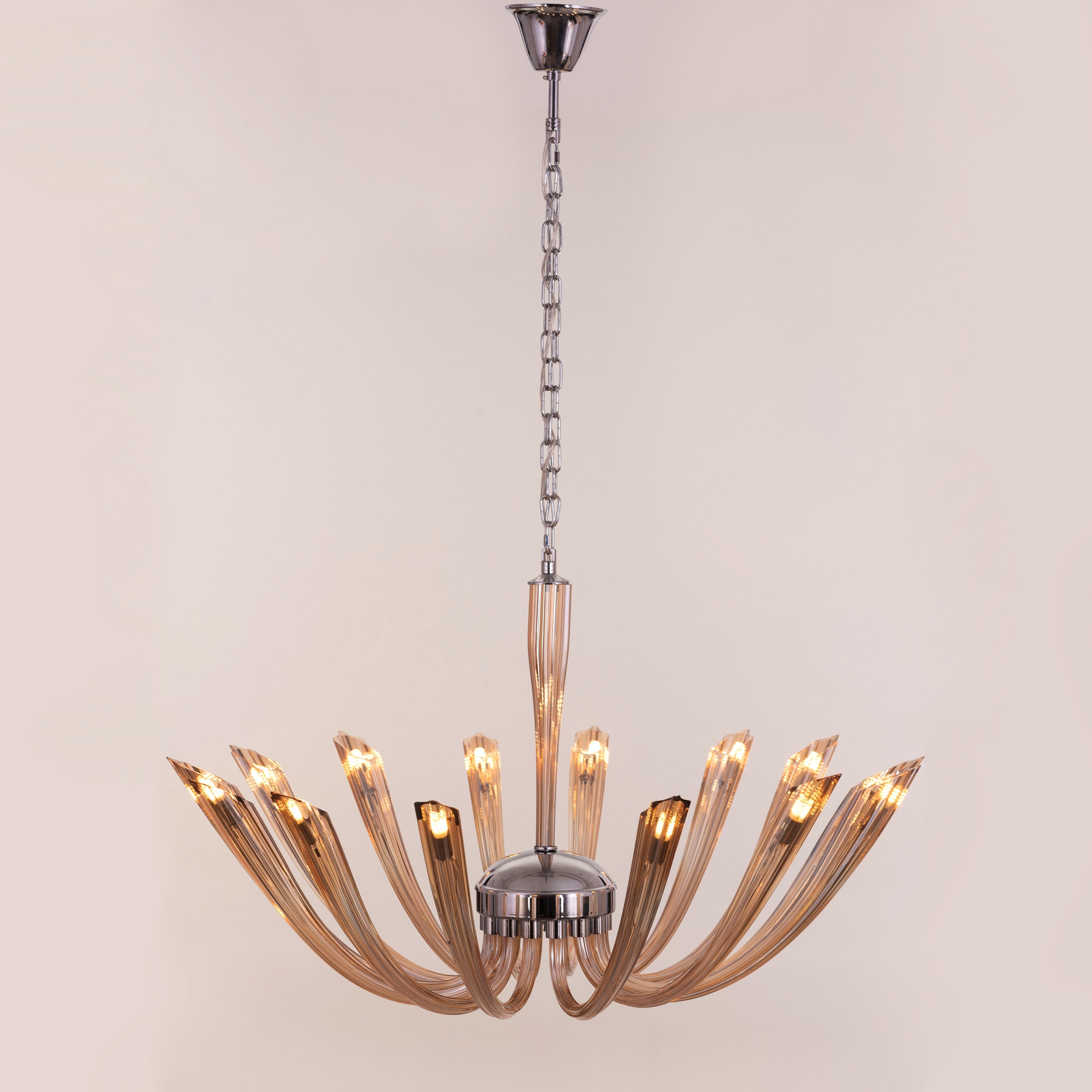 Landslide (Large, Brown) Glass Chandelier